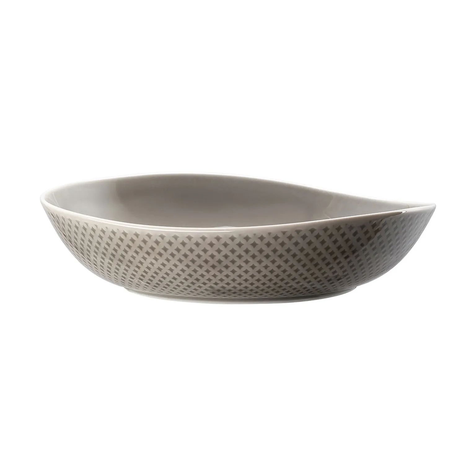 Rosenthal Kagetallerkener Junto Dyb Tallerken i Perlegrå, 24,8 cm, 1