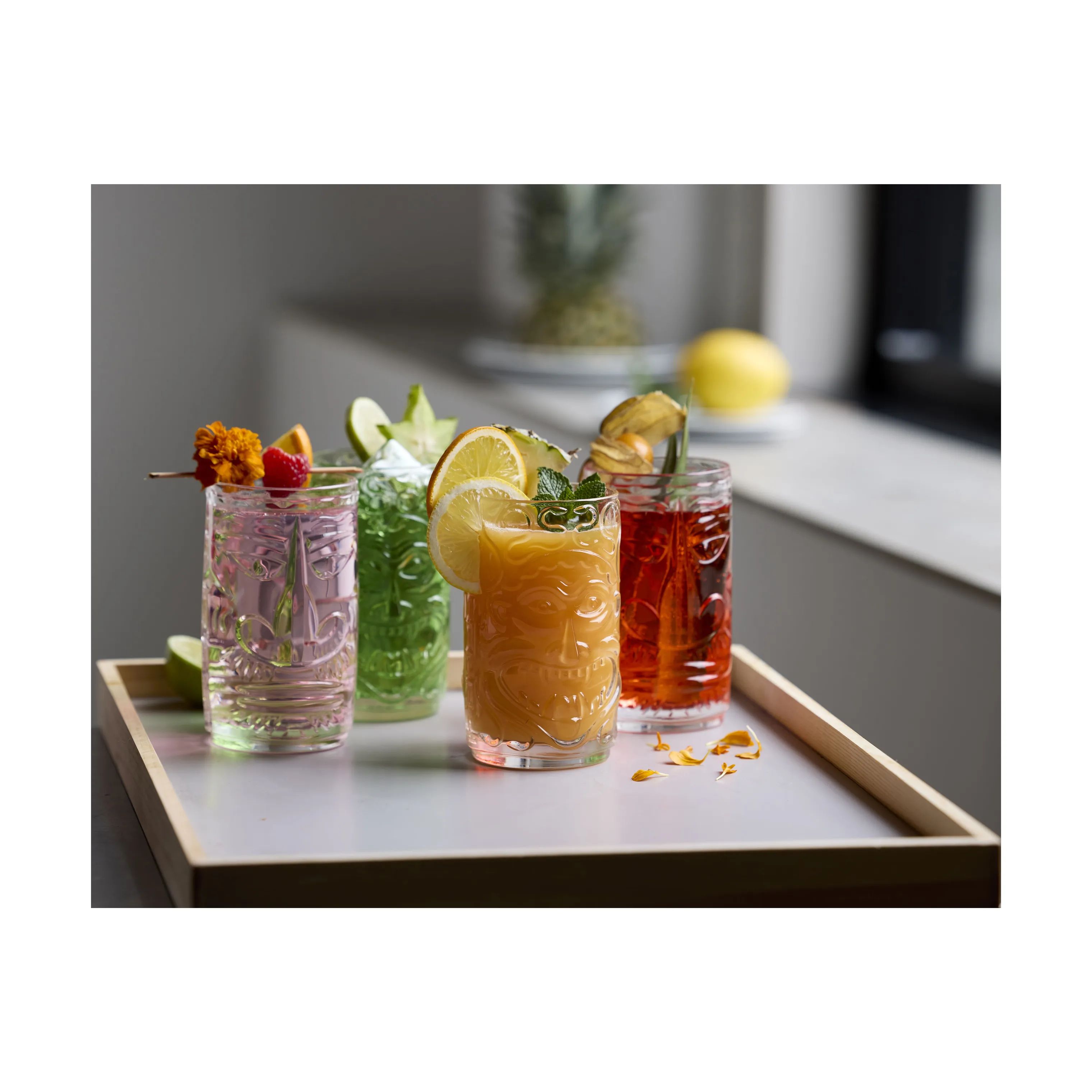 Lyngby Glas Cocktailglas Tiki Cocktailglas - 4 stk. i Klar, 13