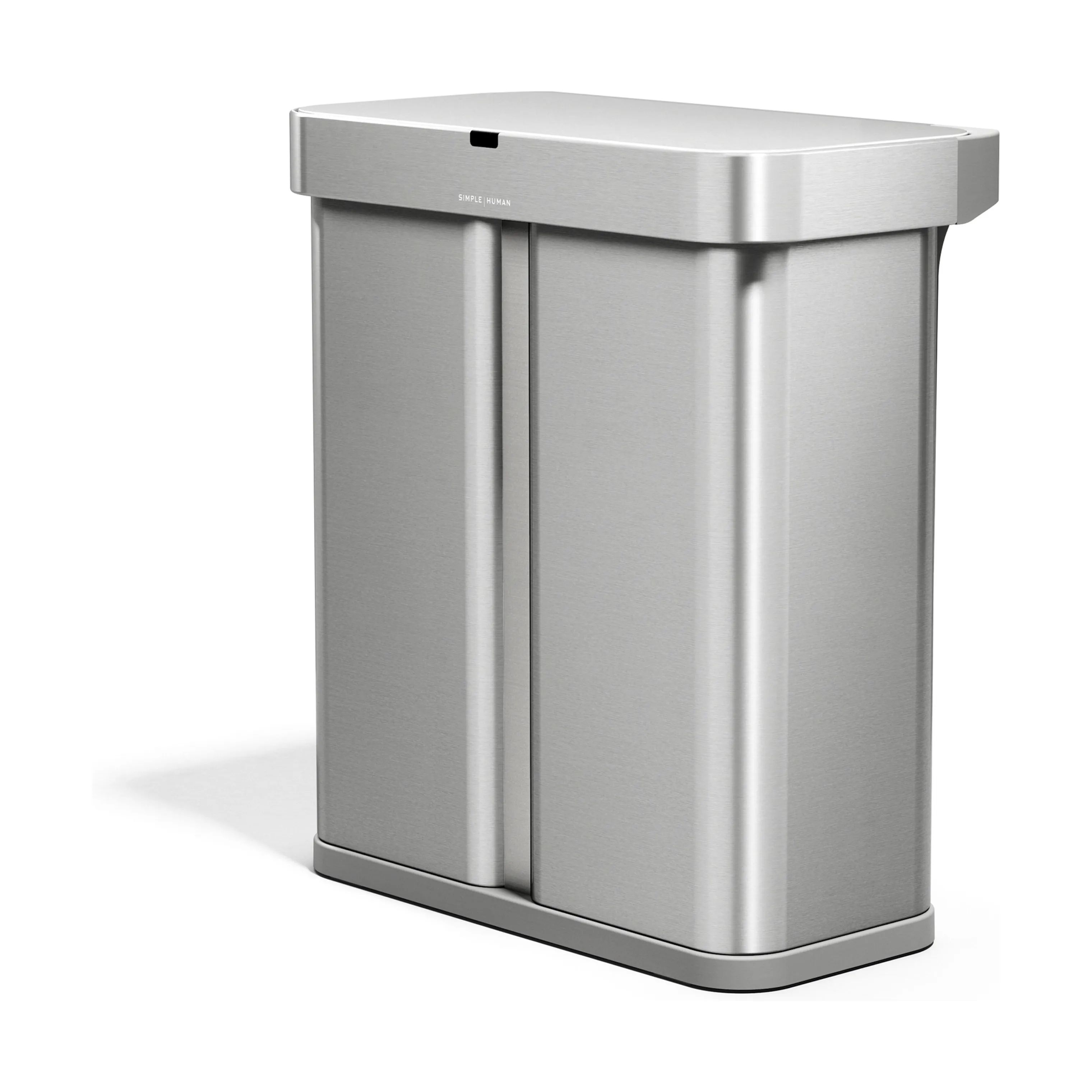 Simplehuman Spande uden pedal Dual Affaldspand i Børstet stål, 2