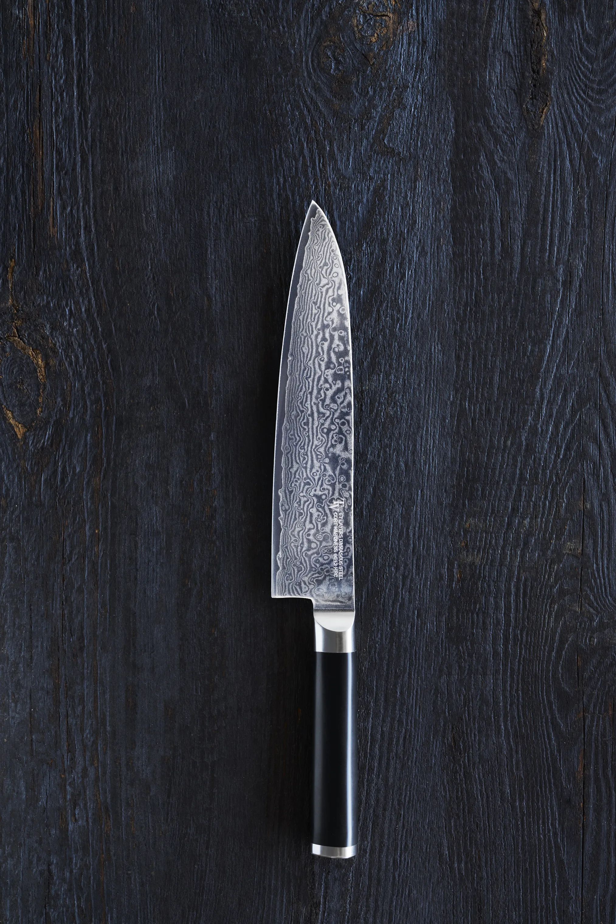 Timm Vladimir Kitchen Kokkeknive Damaskus Kokkekniv i sort/sølv, 2