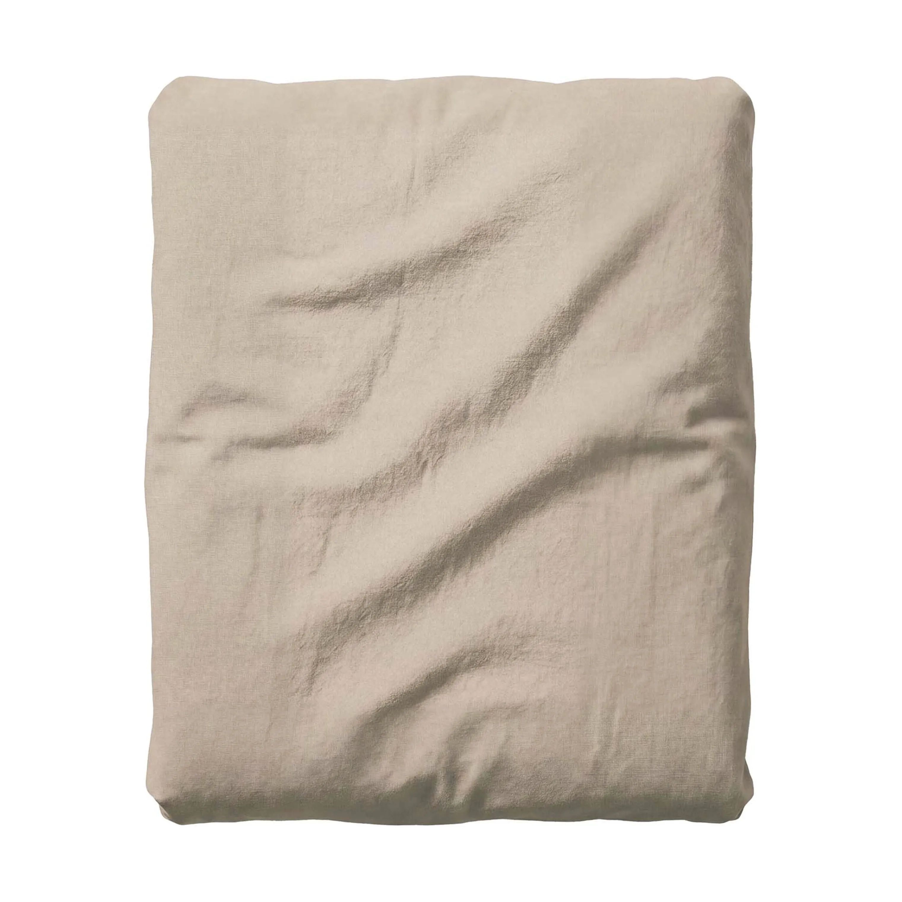 Essenza Lagner Fine Organic Jersey Topmadraslagen i Taupe, B100 x L220 cm, 1