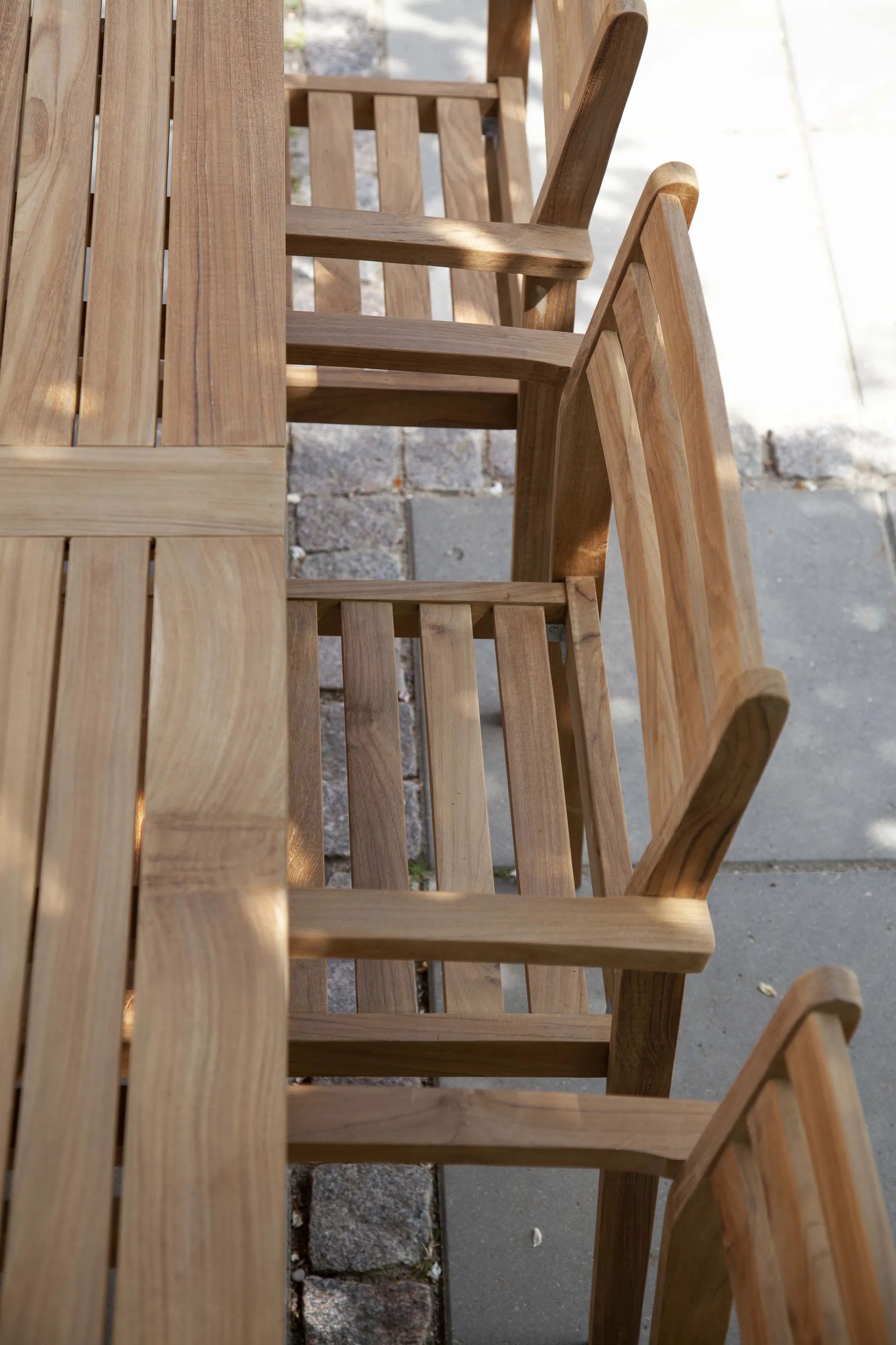 cinas Havespiseborde Oxford Havebord i Teak, 2