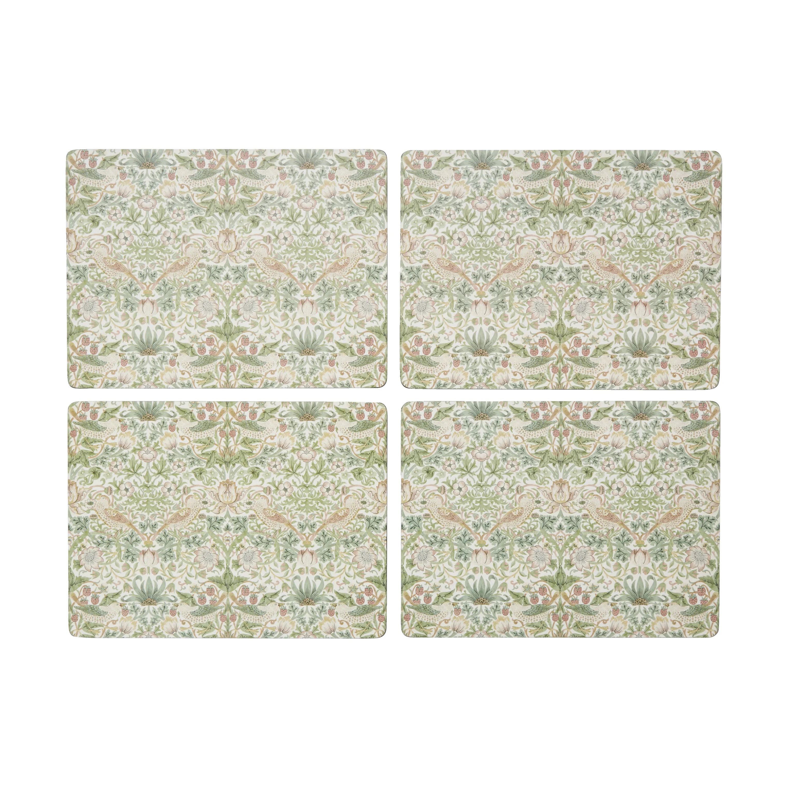 Pimpernel Dækkeservietter Morris & Co Dækkeservietter - 4 stk. i Lyserød/Grøn/blå/gul, 1