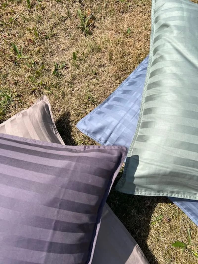 Casa Decór Sengetøj Dreamers Stripe Sengetøj i Sea Grass, B140 x L220 cm, 2