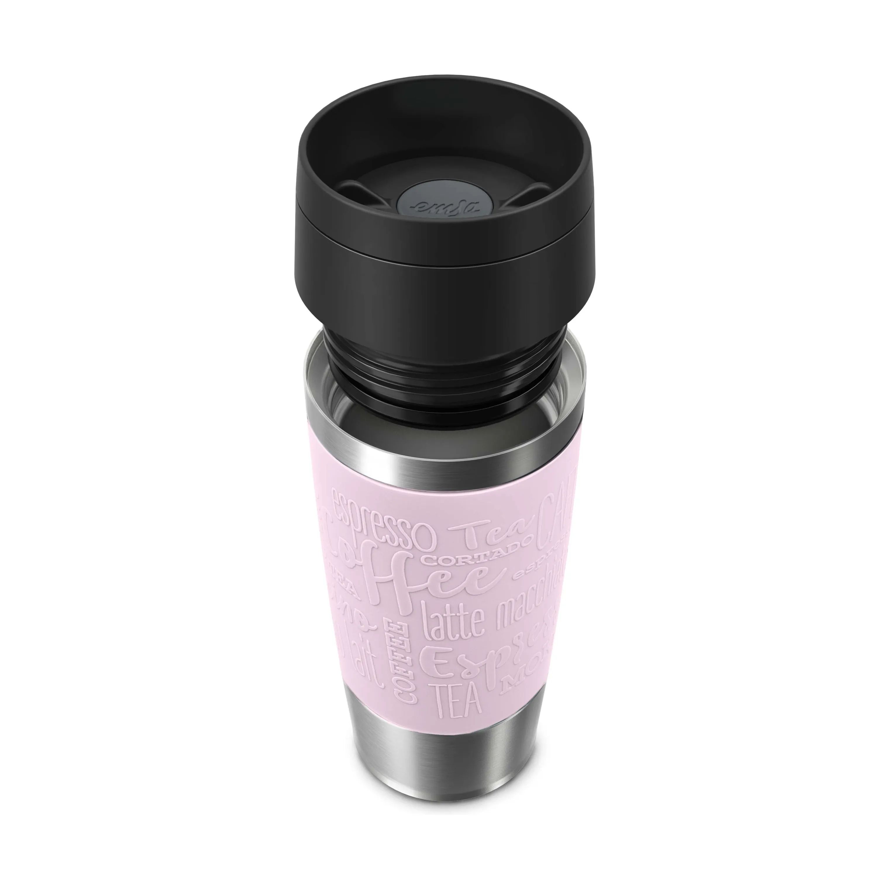 Emsa To go kopper To Go To-Go Classic Rejsekrus i Pastel Pink, 0.36 L, 6