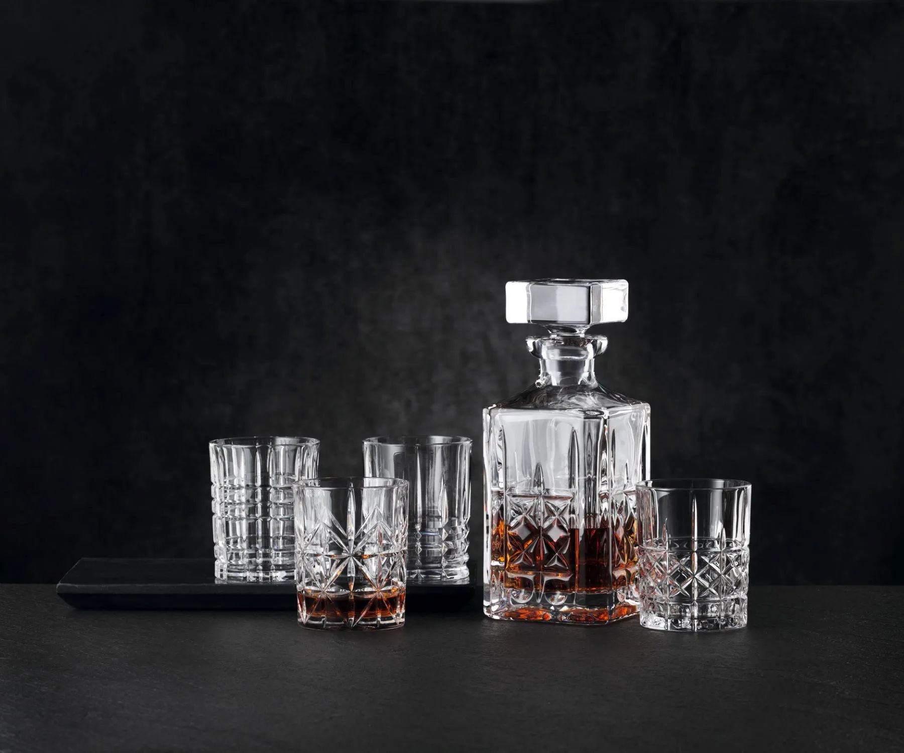 Nachtmann Rom- og spiritusglas Highland Whiskeysæt - 5 stk. i klar, 2