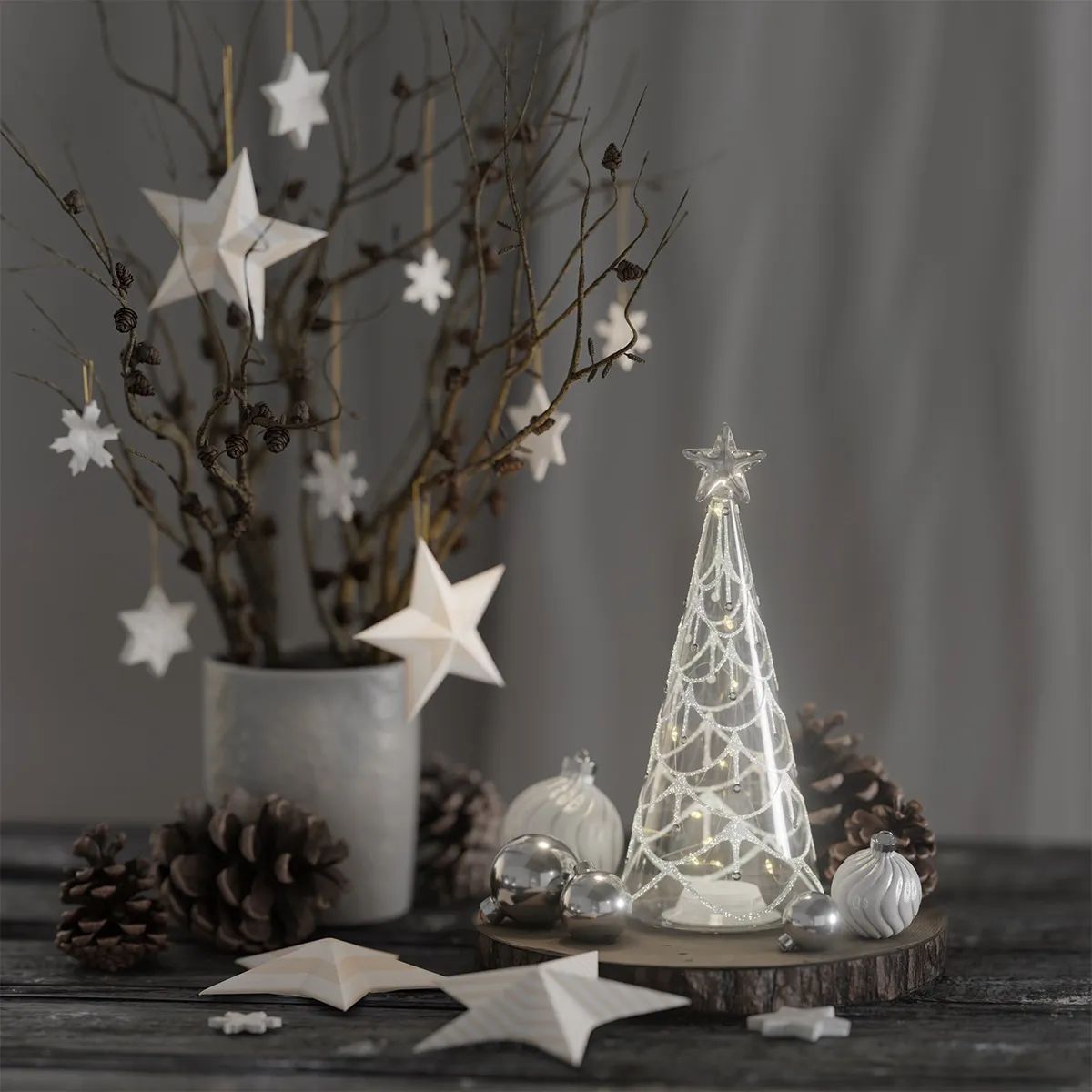 Deluxe Homeart LED-lys LED Juletræ i klar, 2