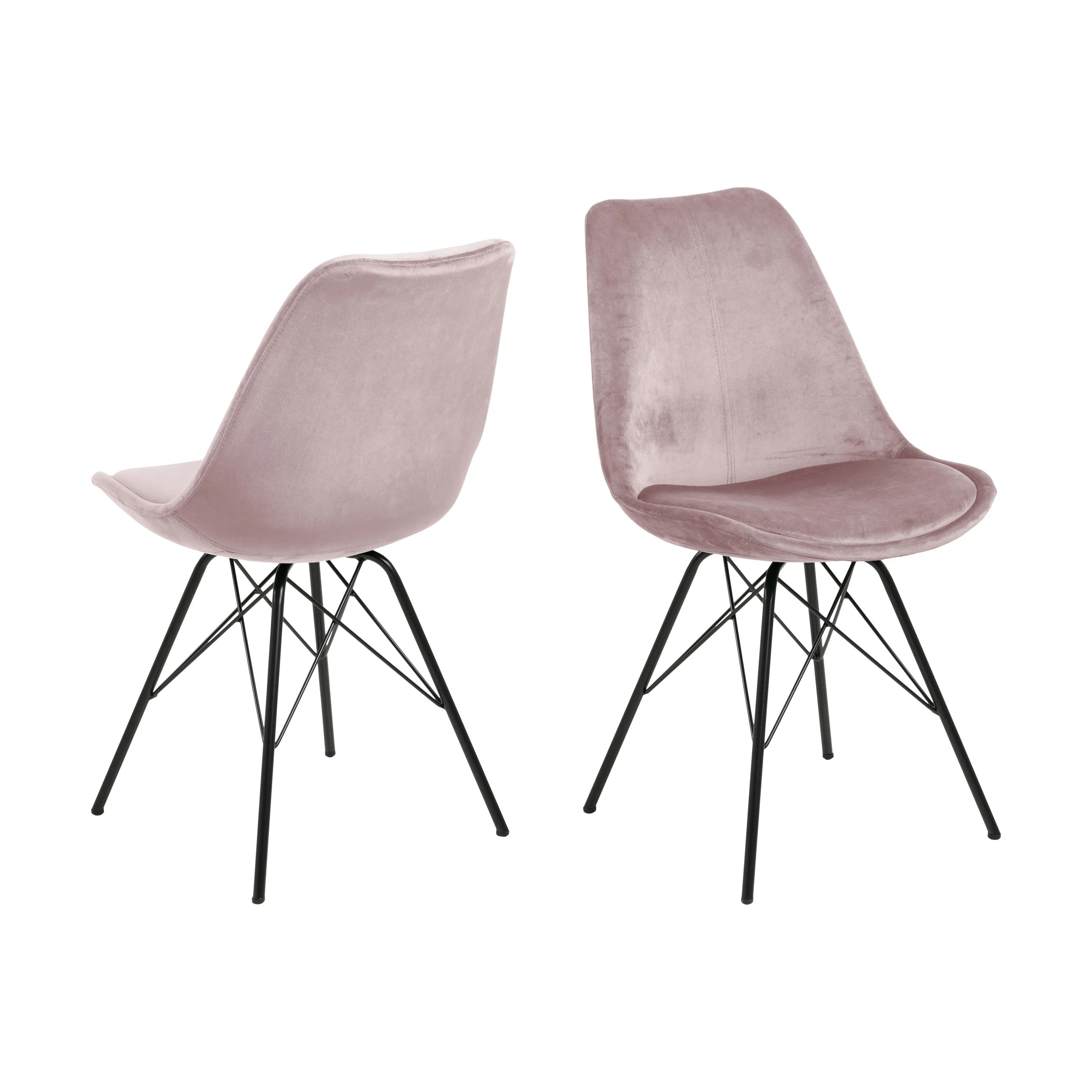 CASA Living Spisebordsstole Eris Spisebordsstol - 2 stk i Dusty Rose, 4