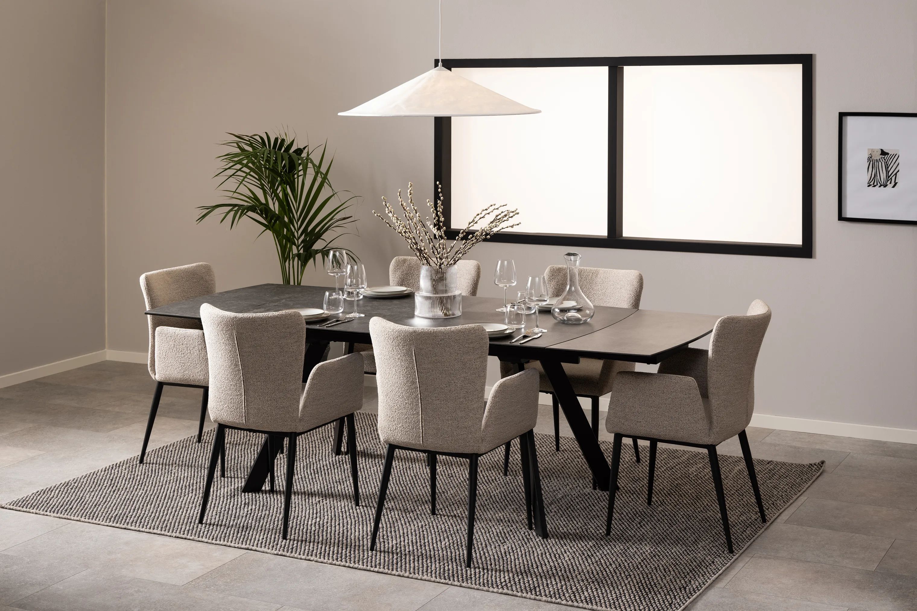 CASA Living Spiseborde Blackburn Spisebord i Sort, 3