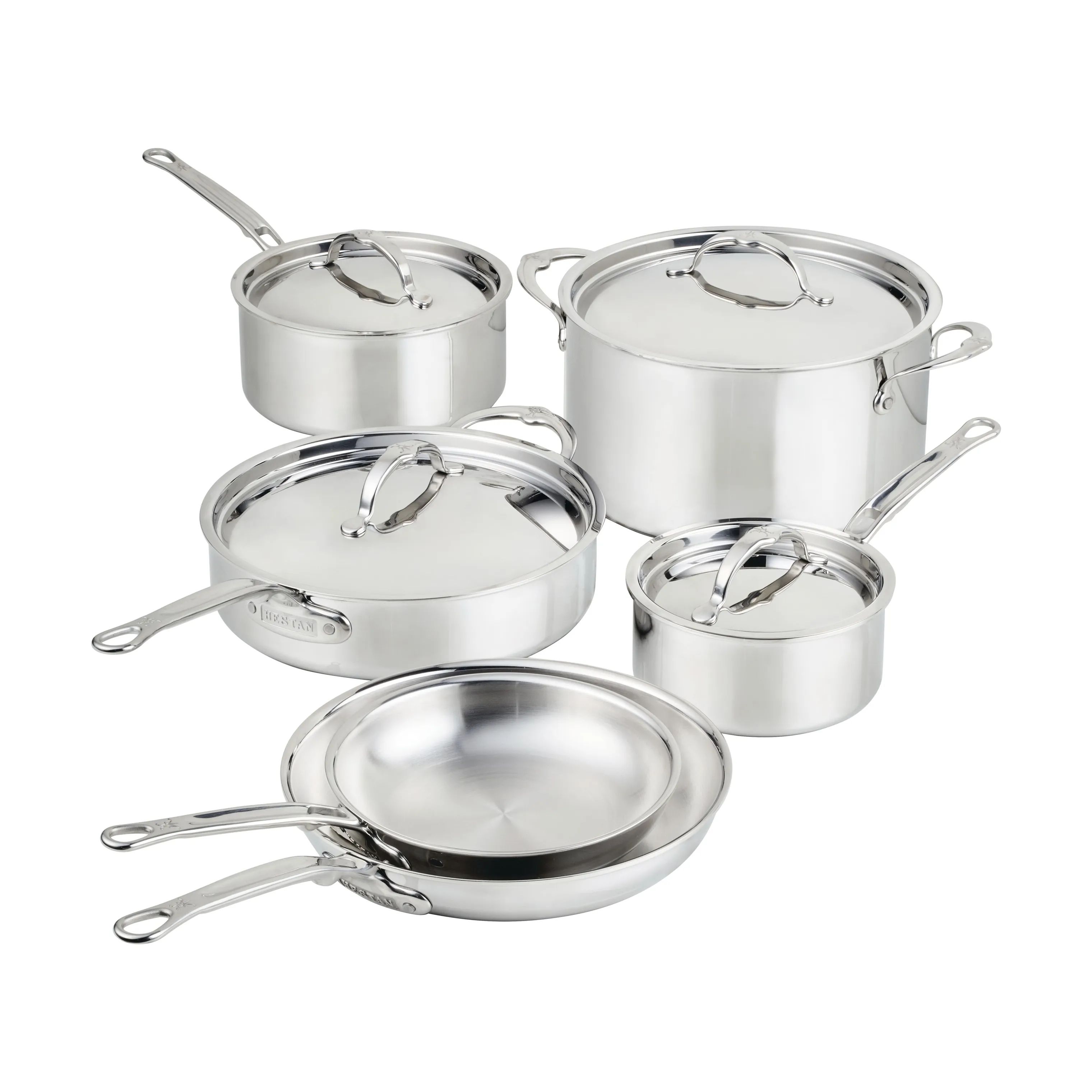 Hestan Grydesæt Probond Luxe Gryde- og pandesæt  - 10 dele i Rustfrit stål, 1