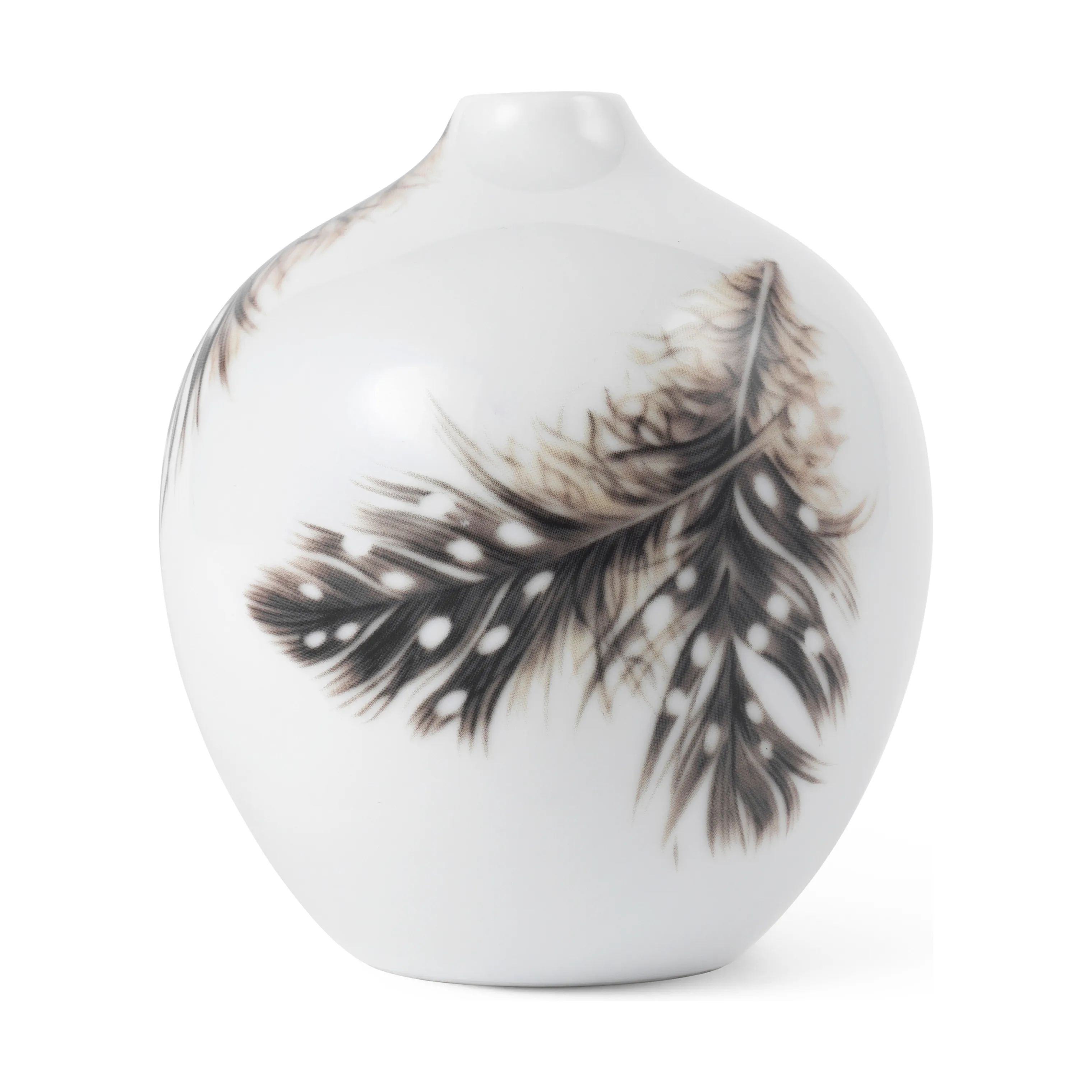 Royal Copenhagen Vaser Forårskollektion Vase - Perlehøne i Hvid/brun, 1