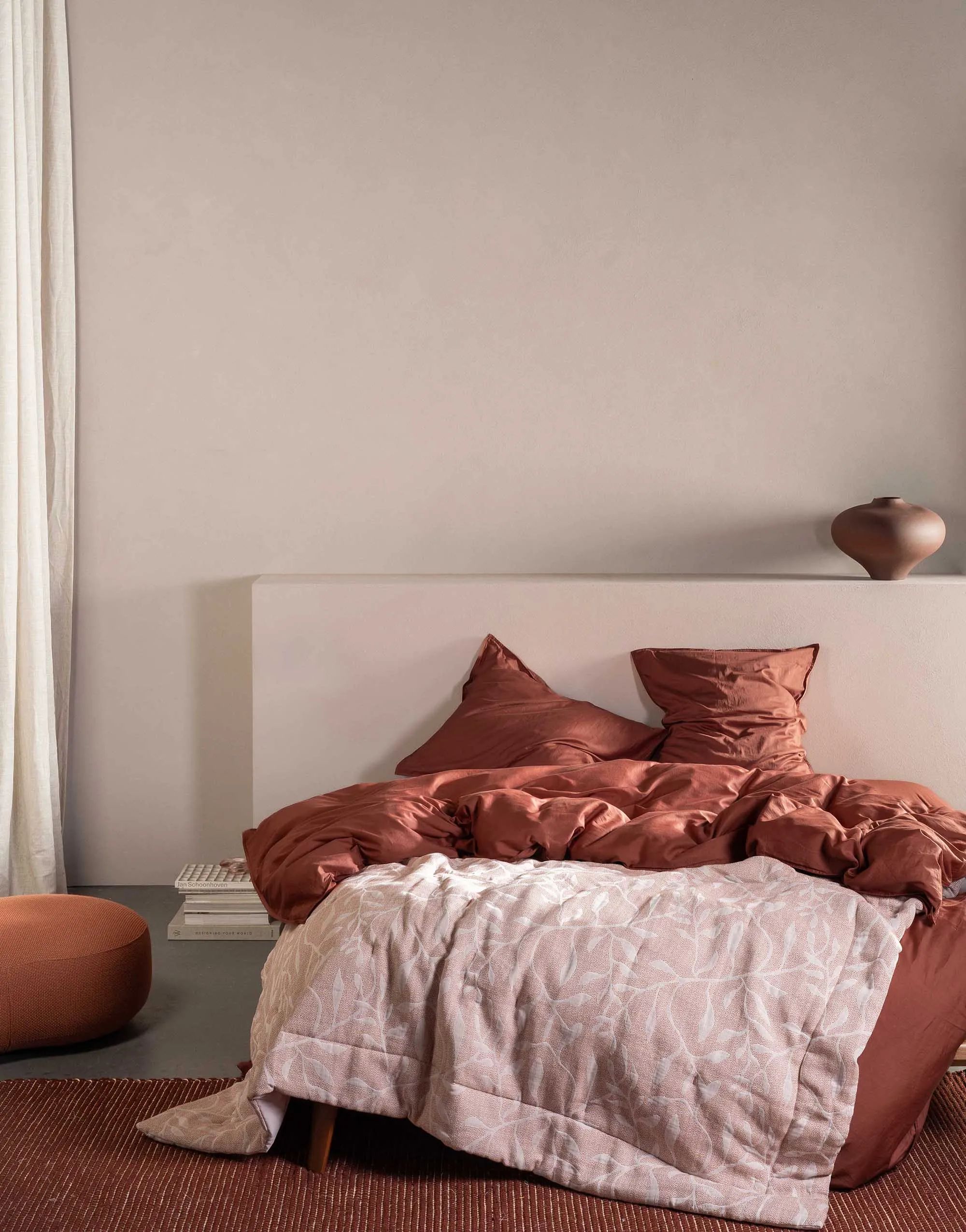 Essenza Sengetæpper Willow Sengetæppe i Mocha mousse, B270 x L265 cm, 3