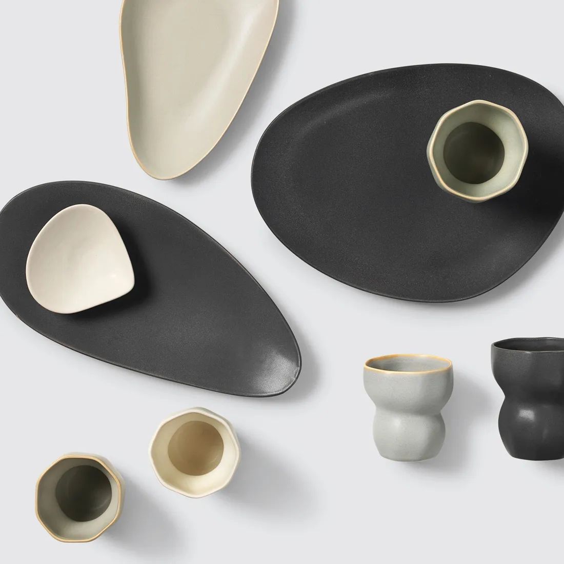 Broste Copenhagen Middagstallerkener Limfjord Middagstallerken i Dark Grey, 2