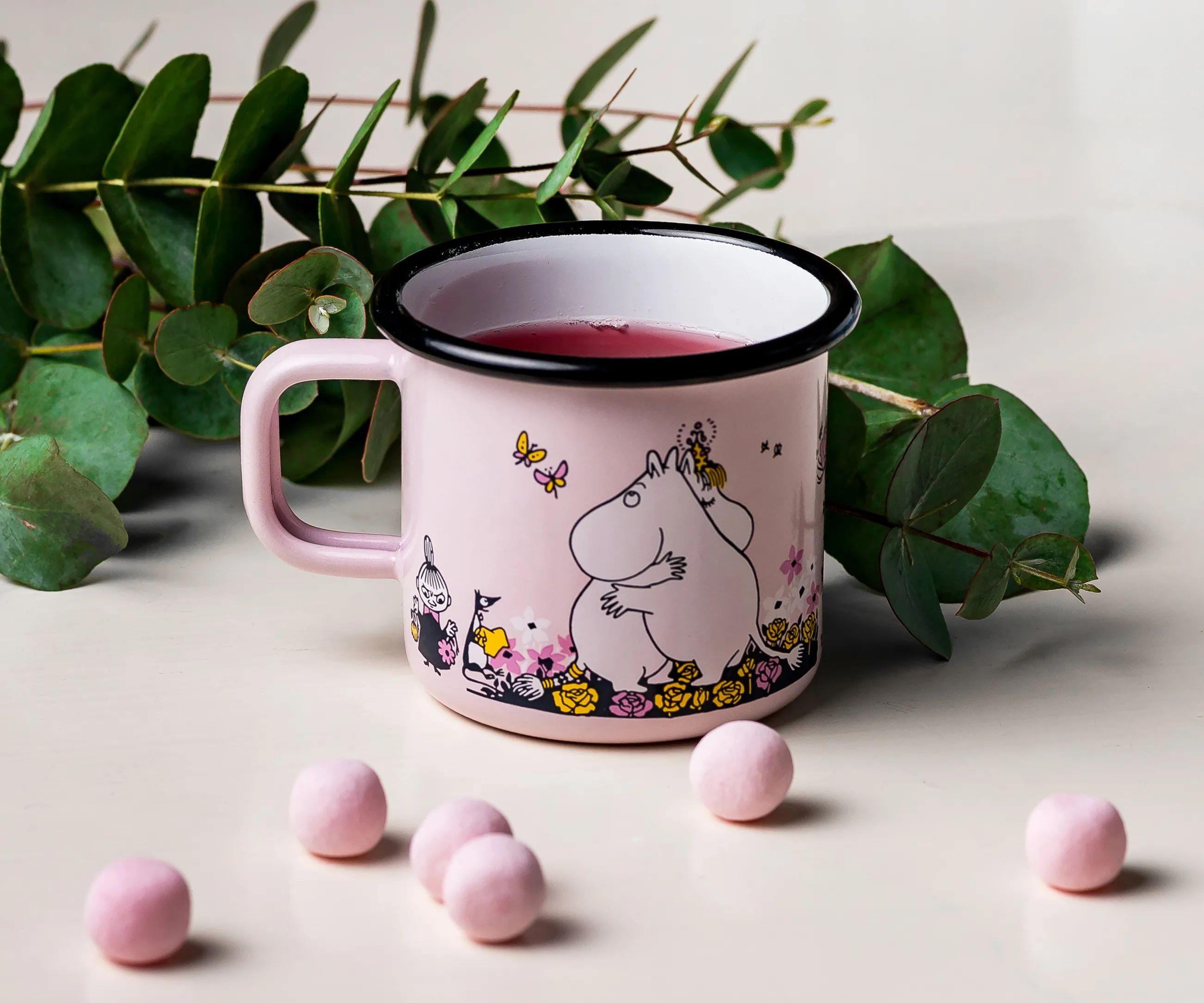Muurla Krus og kopper med hank Moomin Krus - Hug i Hug, 37 cl, 3