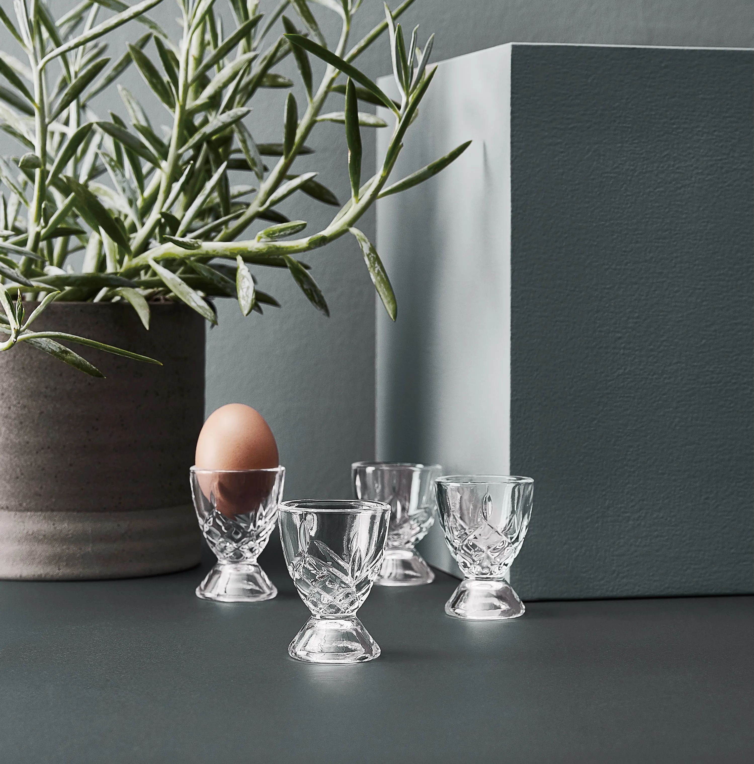 Aida Æggebægere Harvey Æggebæger - 4 dele i Glas, 2