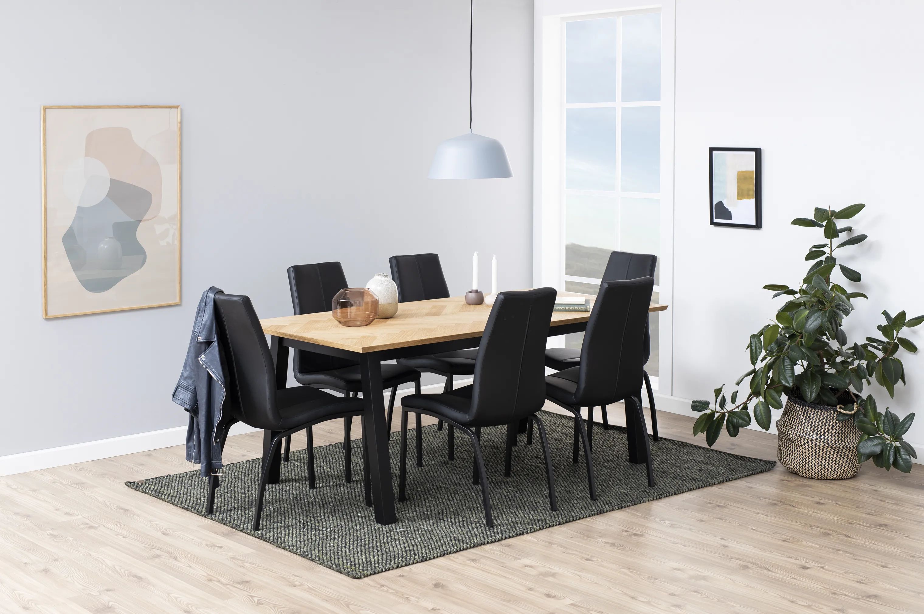 CASA Living Spisebordsstole Asama Spisebordsstol - 4 stk. i Mat sort, 5