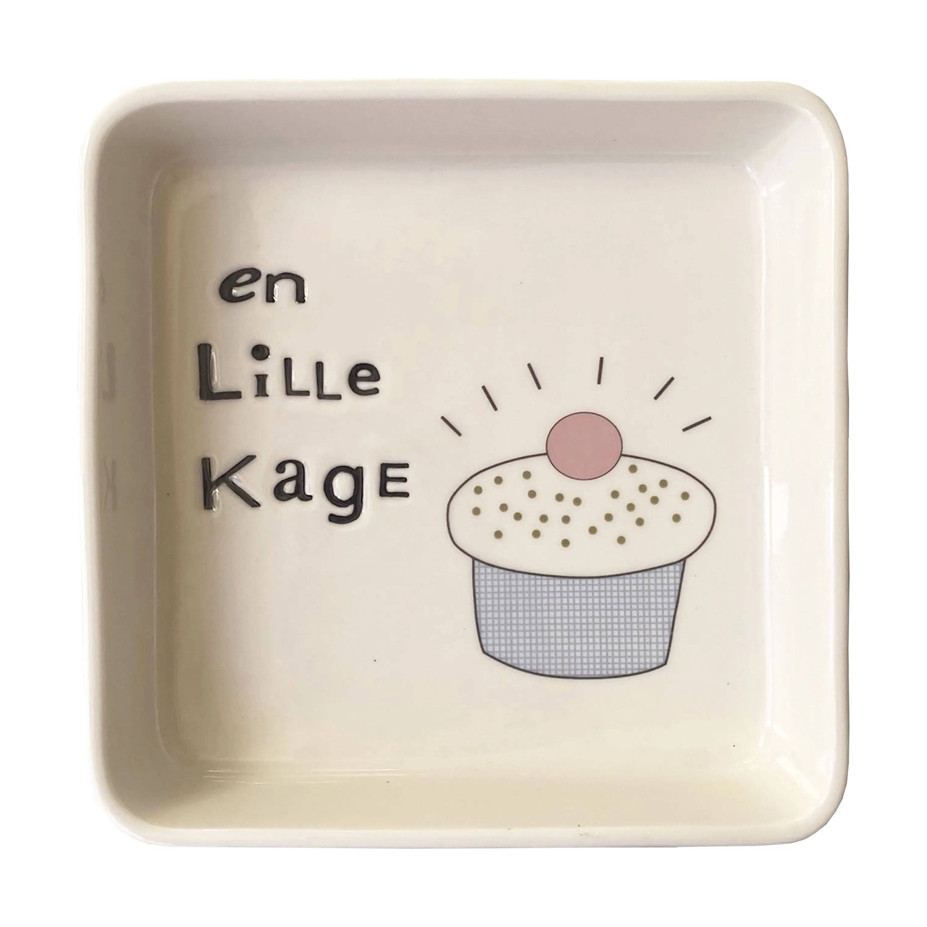 Liebe Serveringsfade Serveringsfad i En lille kage blå, 1