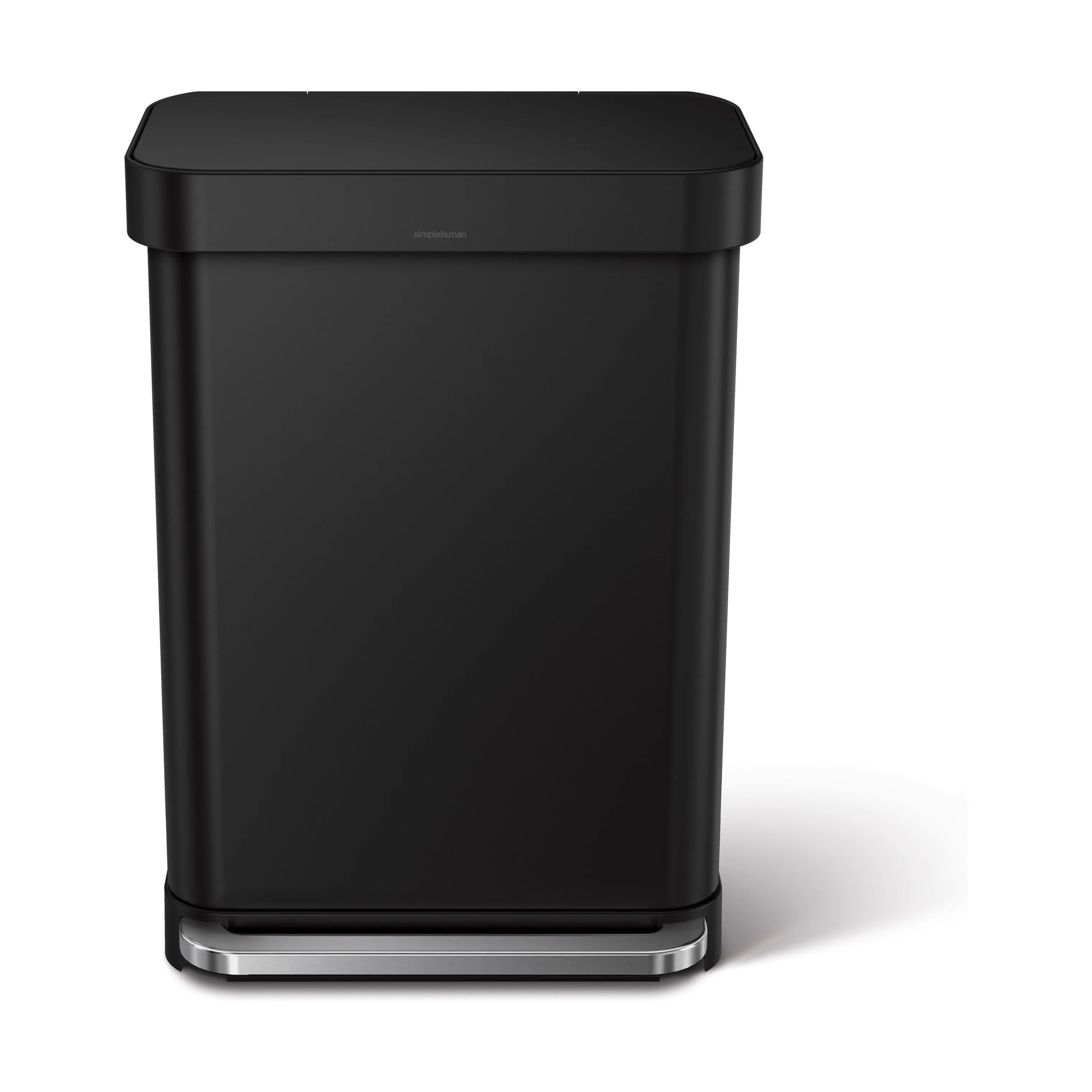 Simplehuman Pedalspande Slim Pedalspand i Sort, 55 L, 1