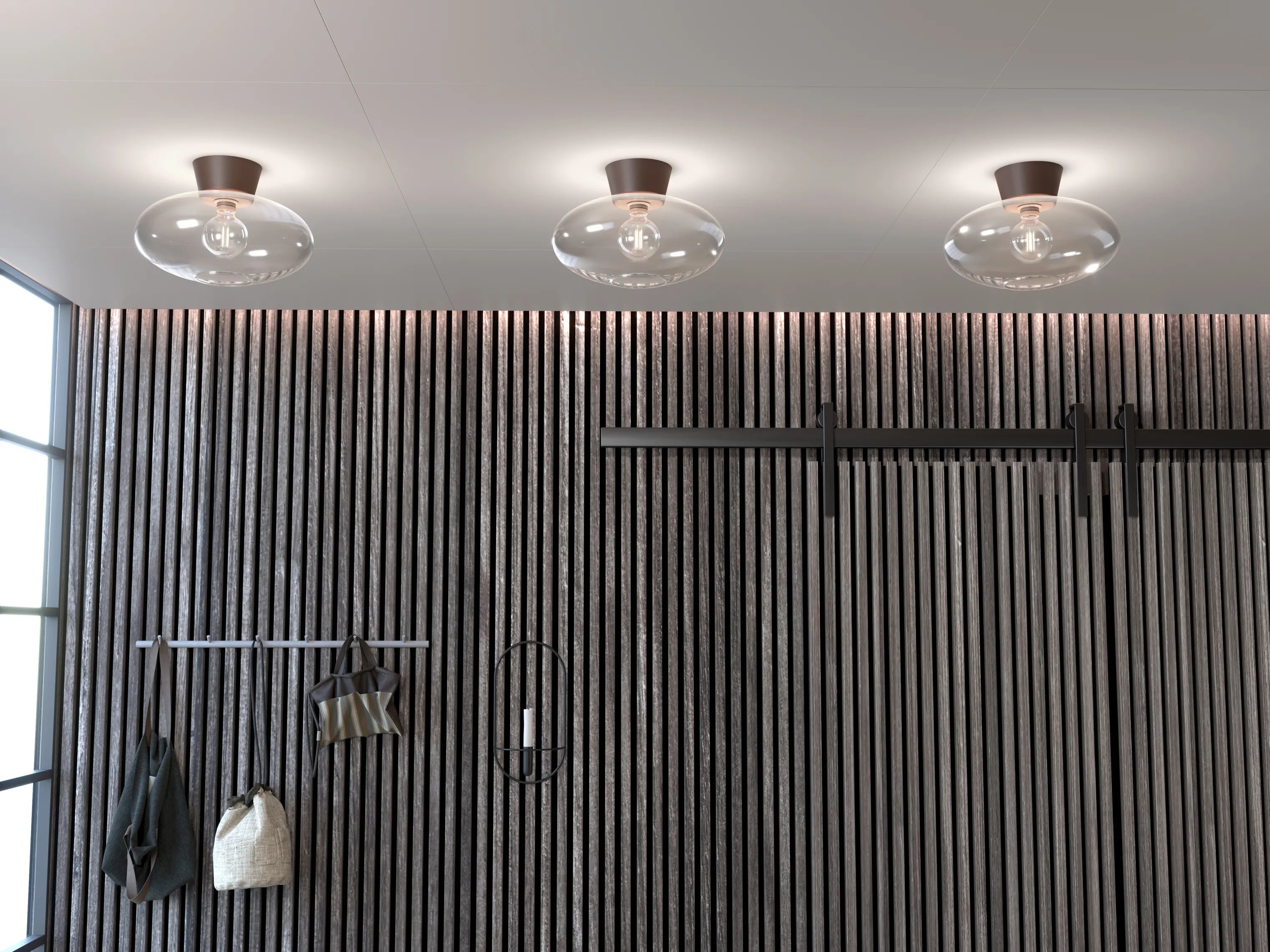Belid Loftlamper Bullo Plafond i Oxid/klar, 2