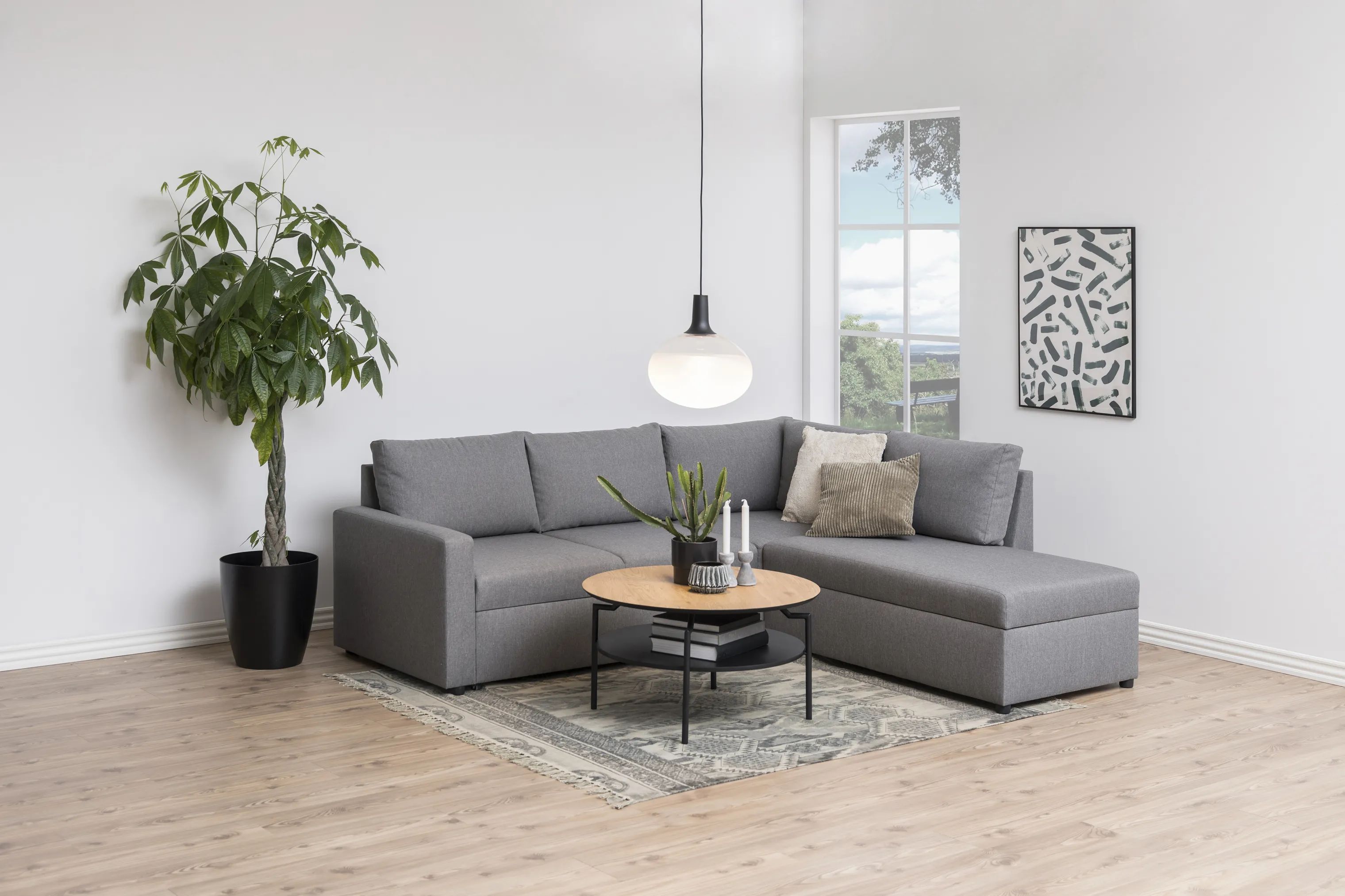 CASA Living Sofaborde Goldington Sofabord i Vild eg/sort, 2