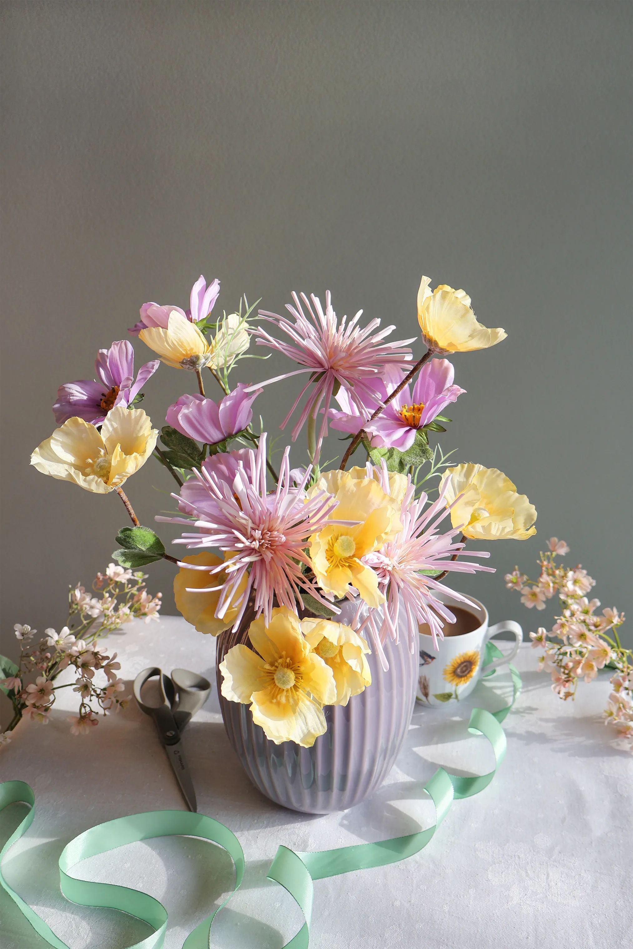 CASA Living Kunstige blomster Kunstig Blomst - Stolt Kavaler i Lilla, 2