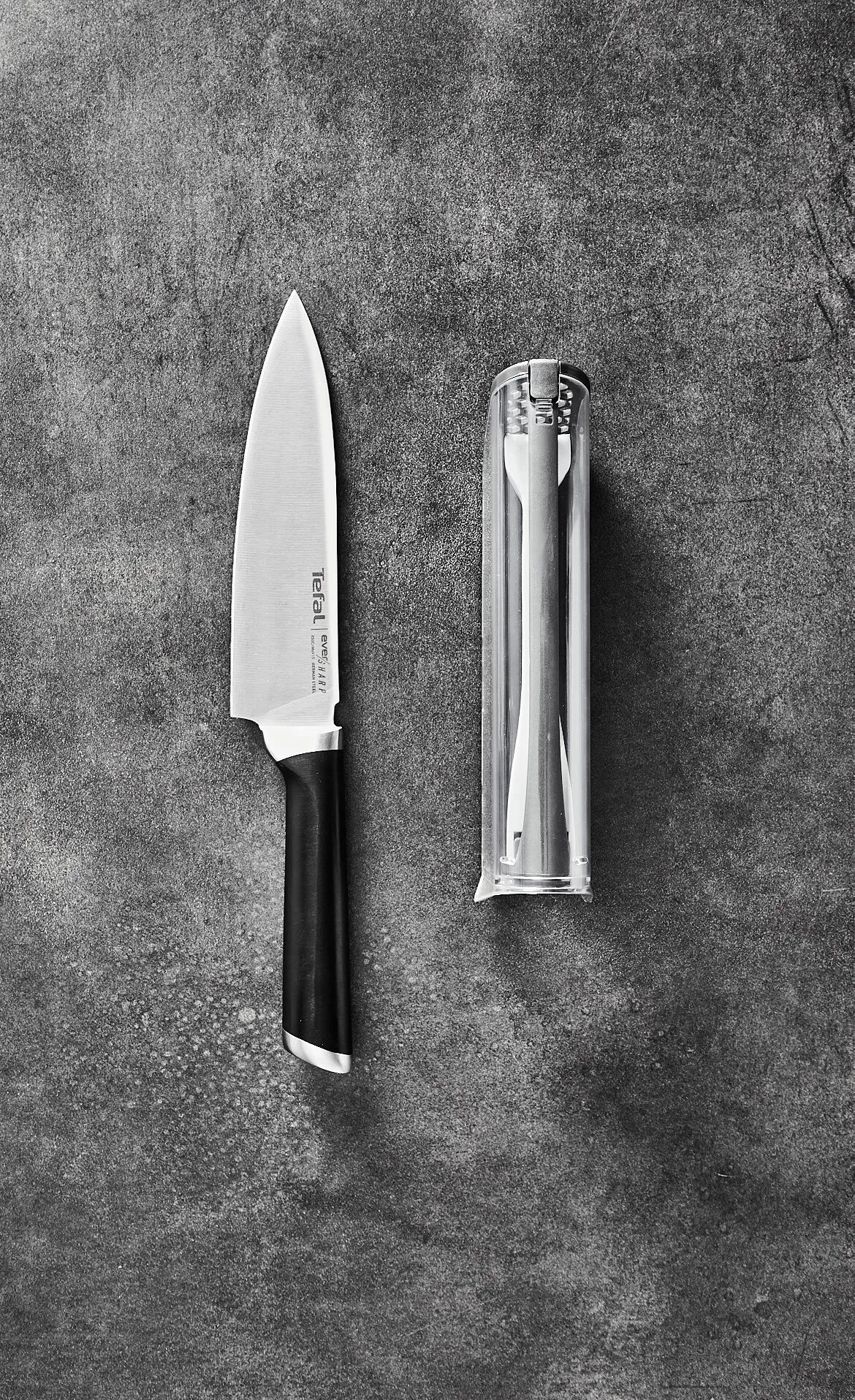 Tefal Kokkeknive Ever Sharp Kokkekniv i Sort, 2