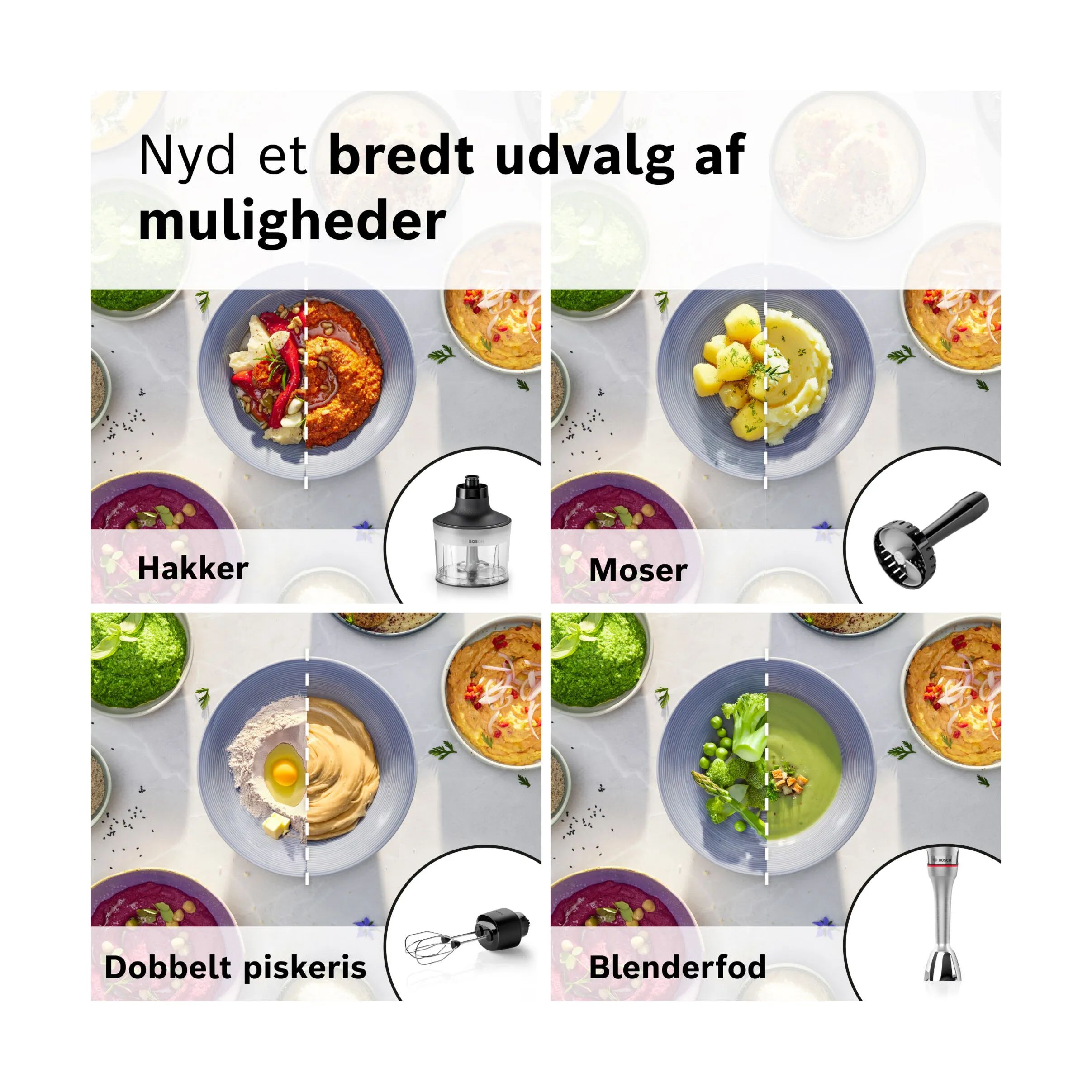 Bosch Stavblendere ErgoMaster MSM8M936 Stavblender i staal, 4