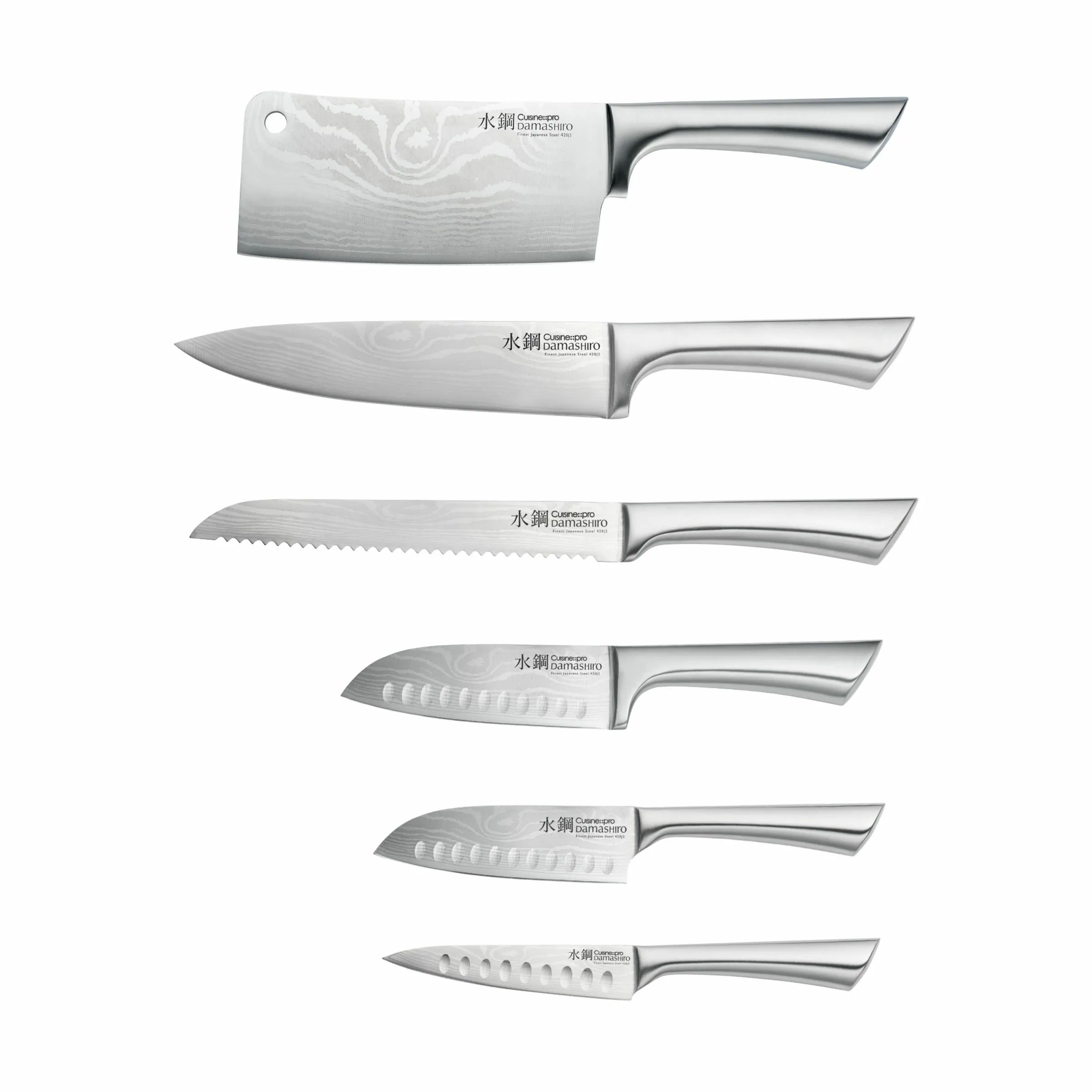 THE CUSTOM CHEF™ Knivblokke Cuisine::pro®
Damashiro® Cuisine::pro Damashiro® Meiyo Knivblok i sølvfarvet/træ, 4