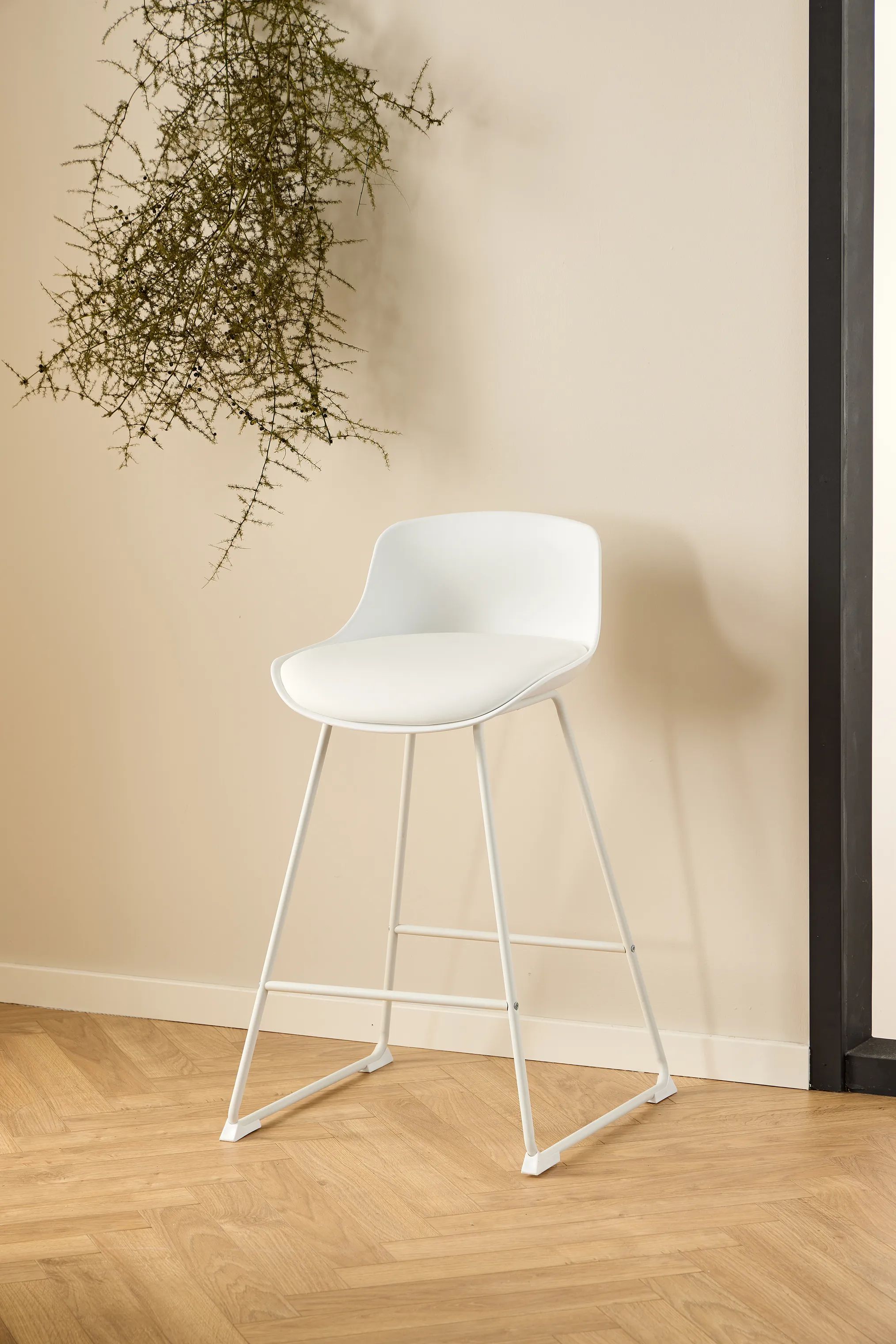 CASA Living Barstole Tina Barstol - 2 stk i Hvid, H84 x B50 cm, 8
