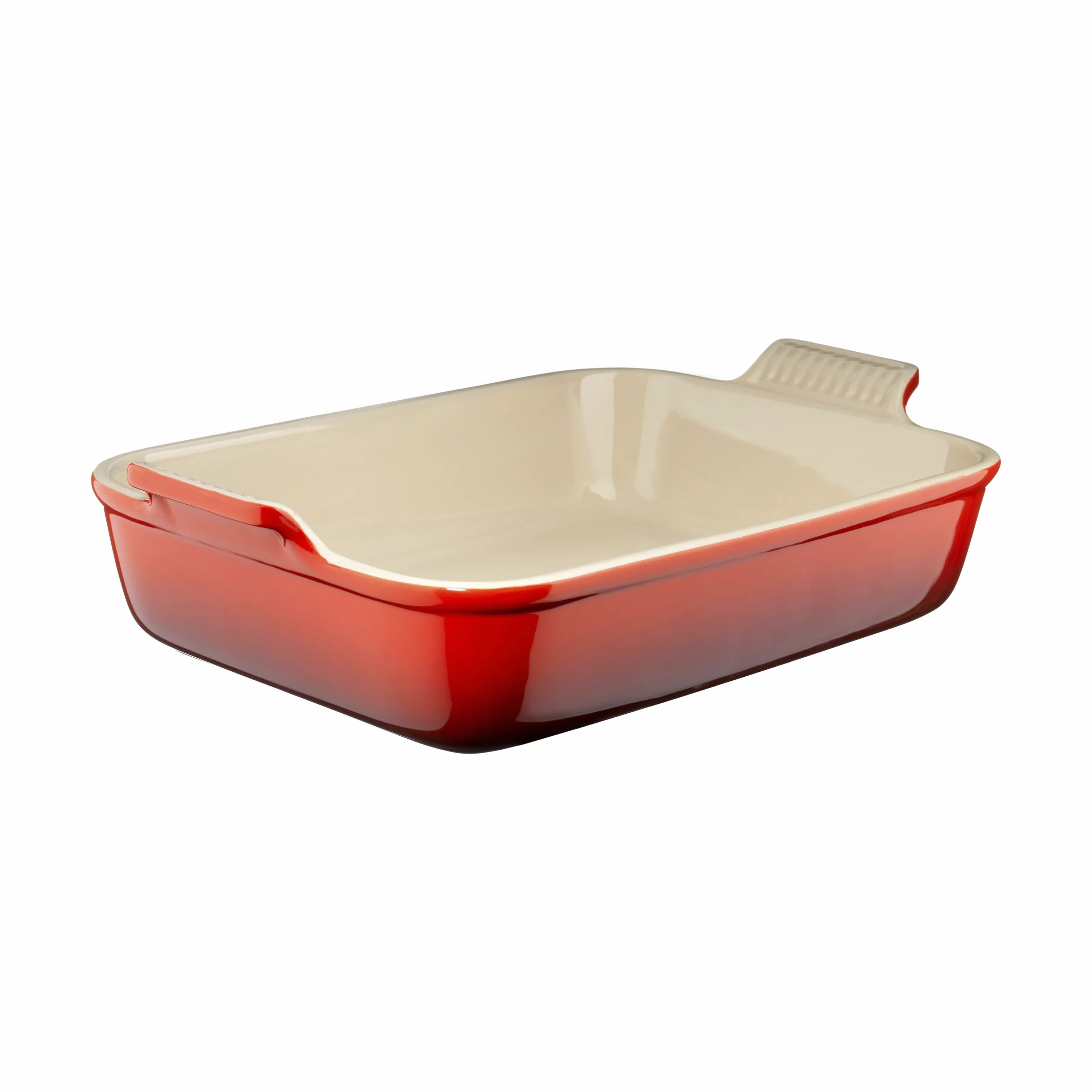 Le Creuset Ovnfaste fade Signature Heritage Ovnfast Fad i Cerise, B25,4 x L32 cm, 1