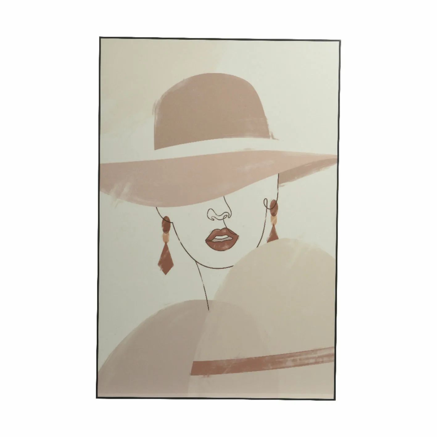 CASA Living Vægdekoration Billede - Dame i beige, 1