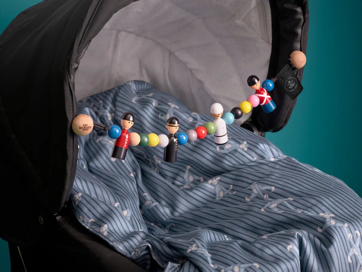 Kay Bojesen Babysengetøj Babies Sengetøj - Abe i Blå, 5