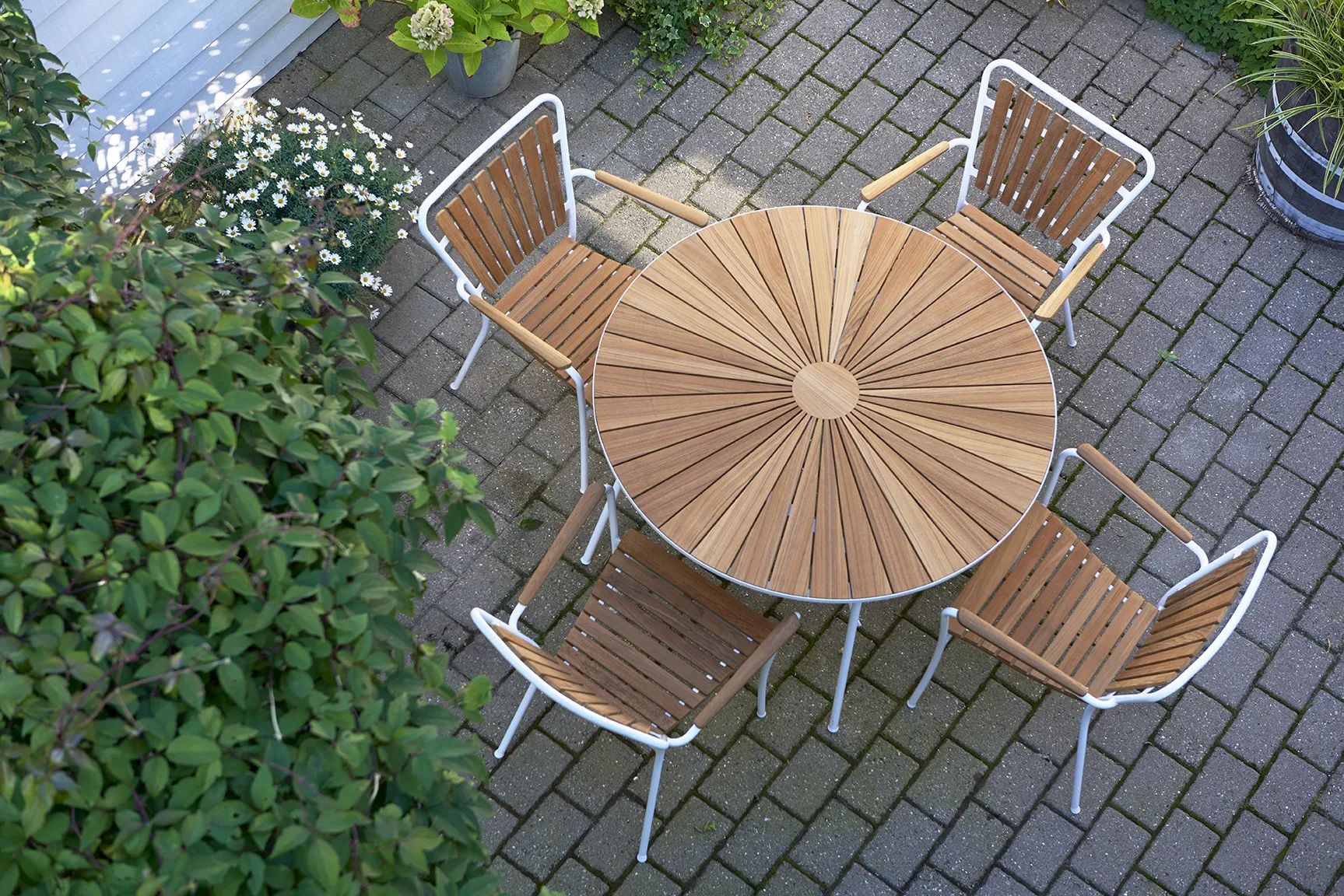 Mandalay Havespiseborde Marguerit Havebord i Hvid, 120 cm, 2