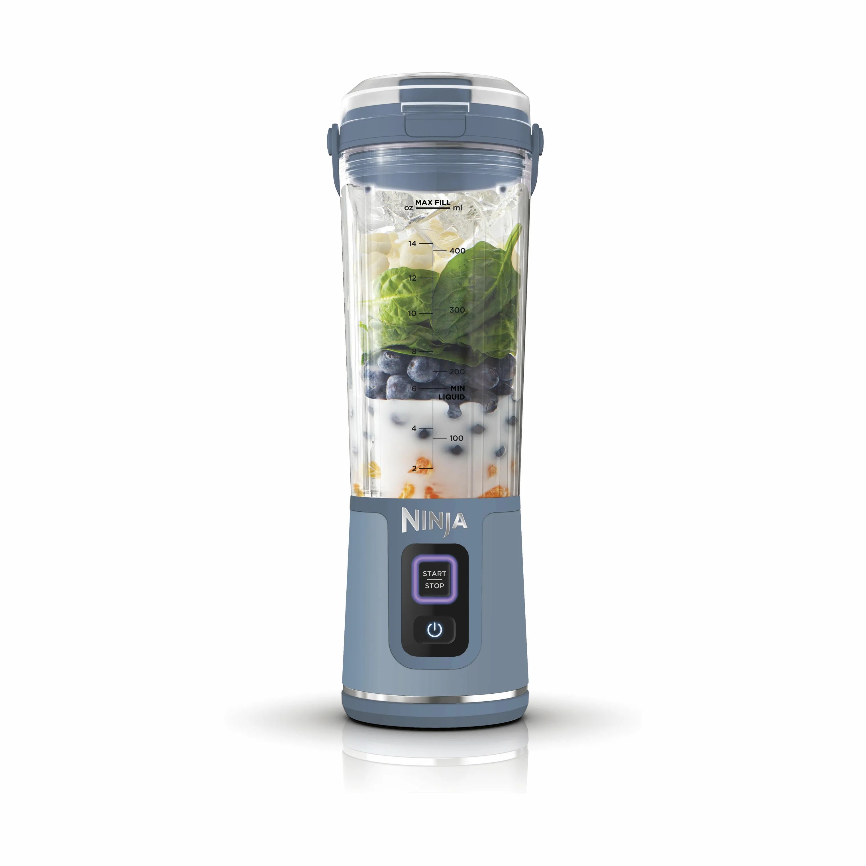 Ninja Smoothieblendere Blast To-Go Blender i Denim Blue/grey, 3