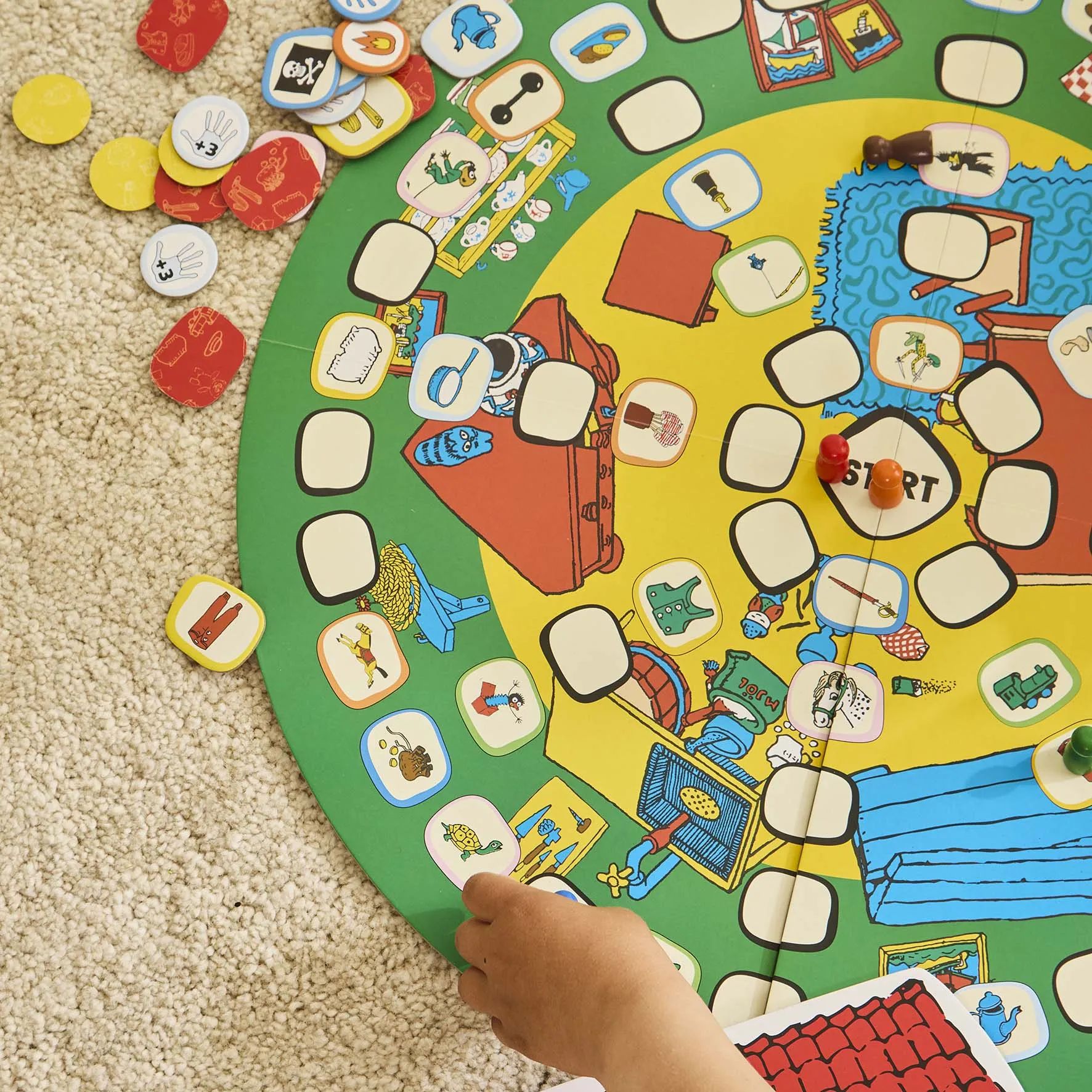Barbo Toys Spil Pippi Langstrømpe Pippi Langstrømpe Brætspil - Tingfinder i Multifarvet, 3