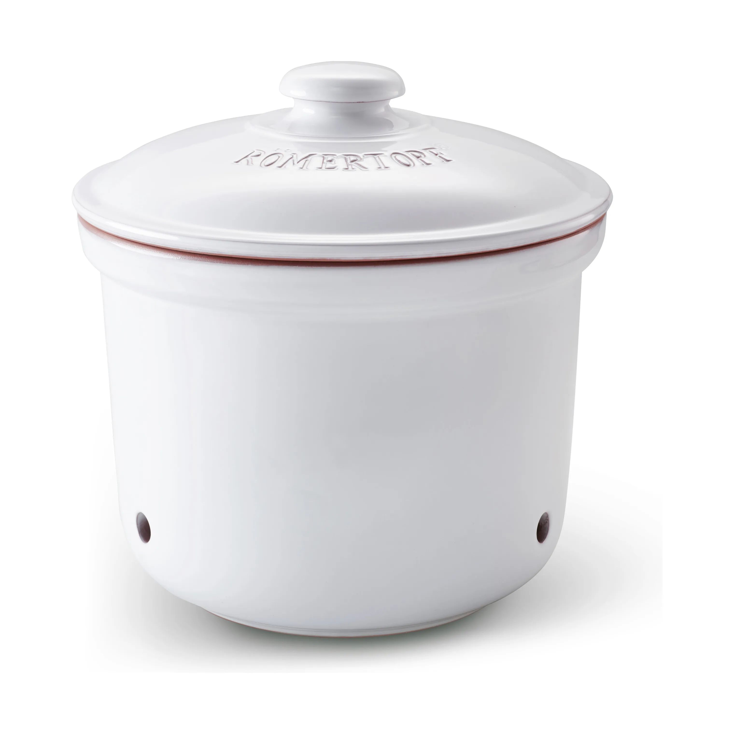 Römertopf Krukker med låg Opbevaringskrukke - Maxi Plus i Maxi Hvid, 5,5 L, 1