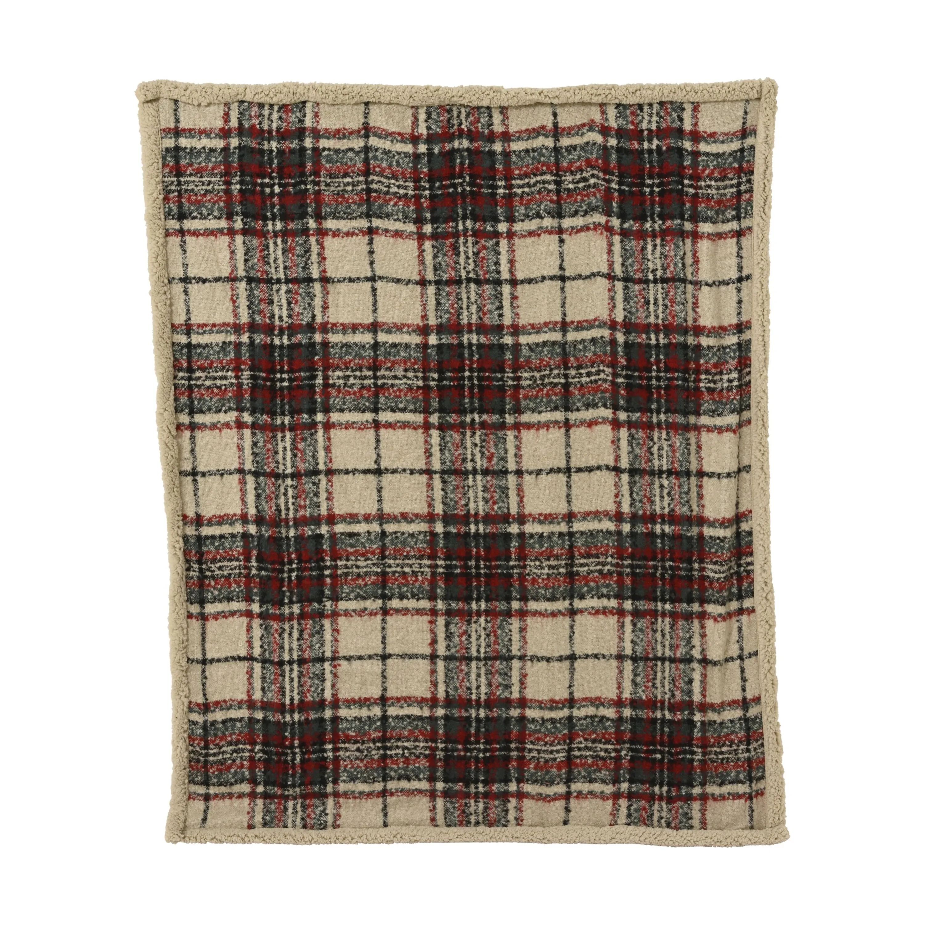 Casa Christmas Plaider Plaid i Beige, 1