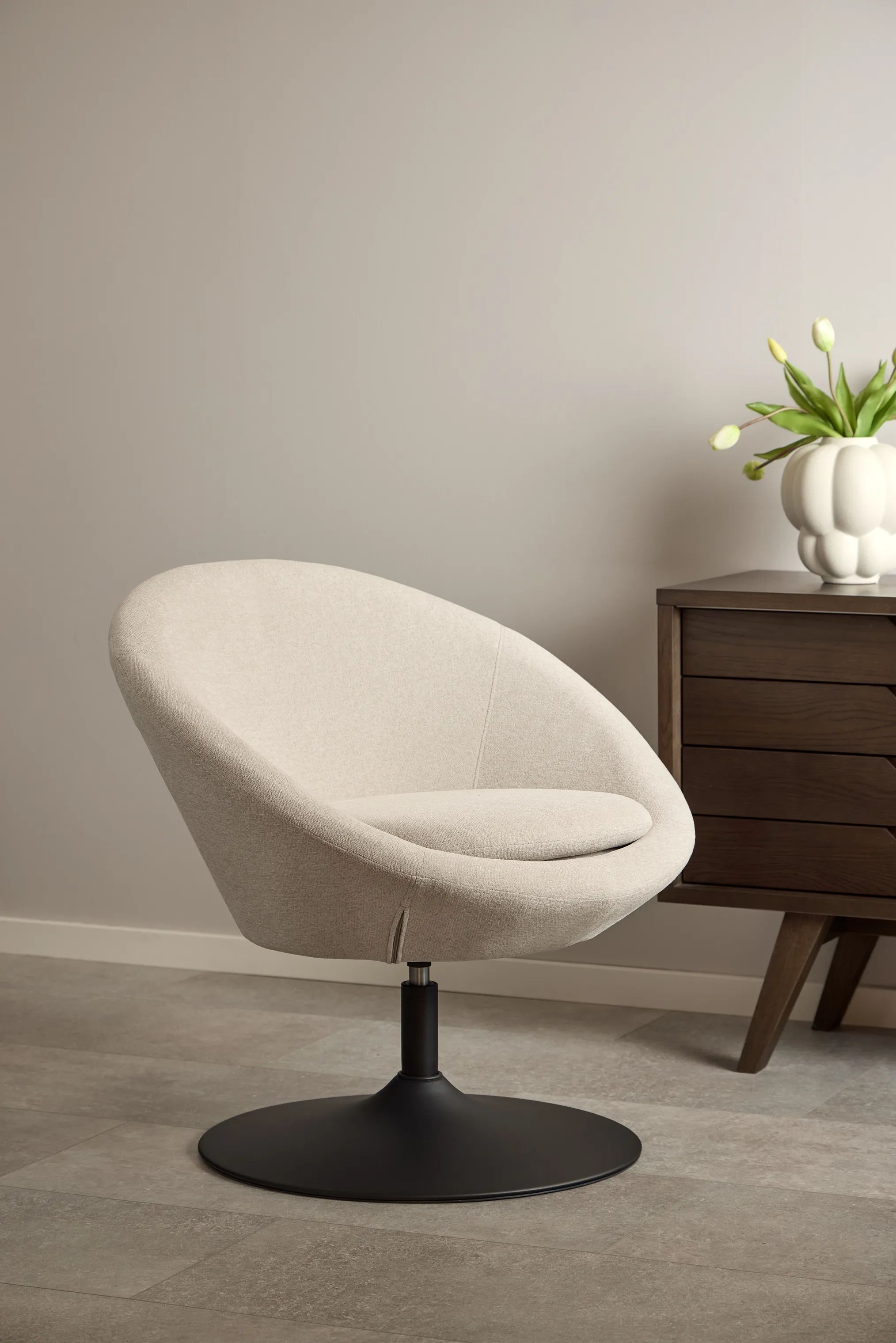 CASA Living Lænestole Center Loungestol i beige, 2
