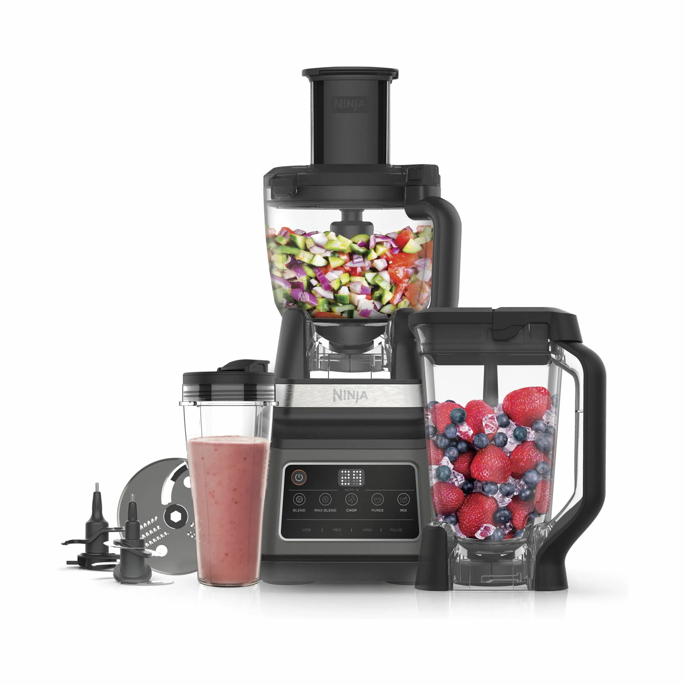 Ninja Foodprocessorer Ninja 3in1 Foodprocessor/Blender BN800EU i Sort, 1