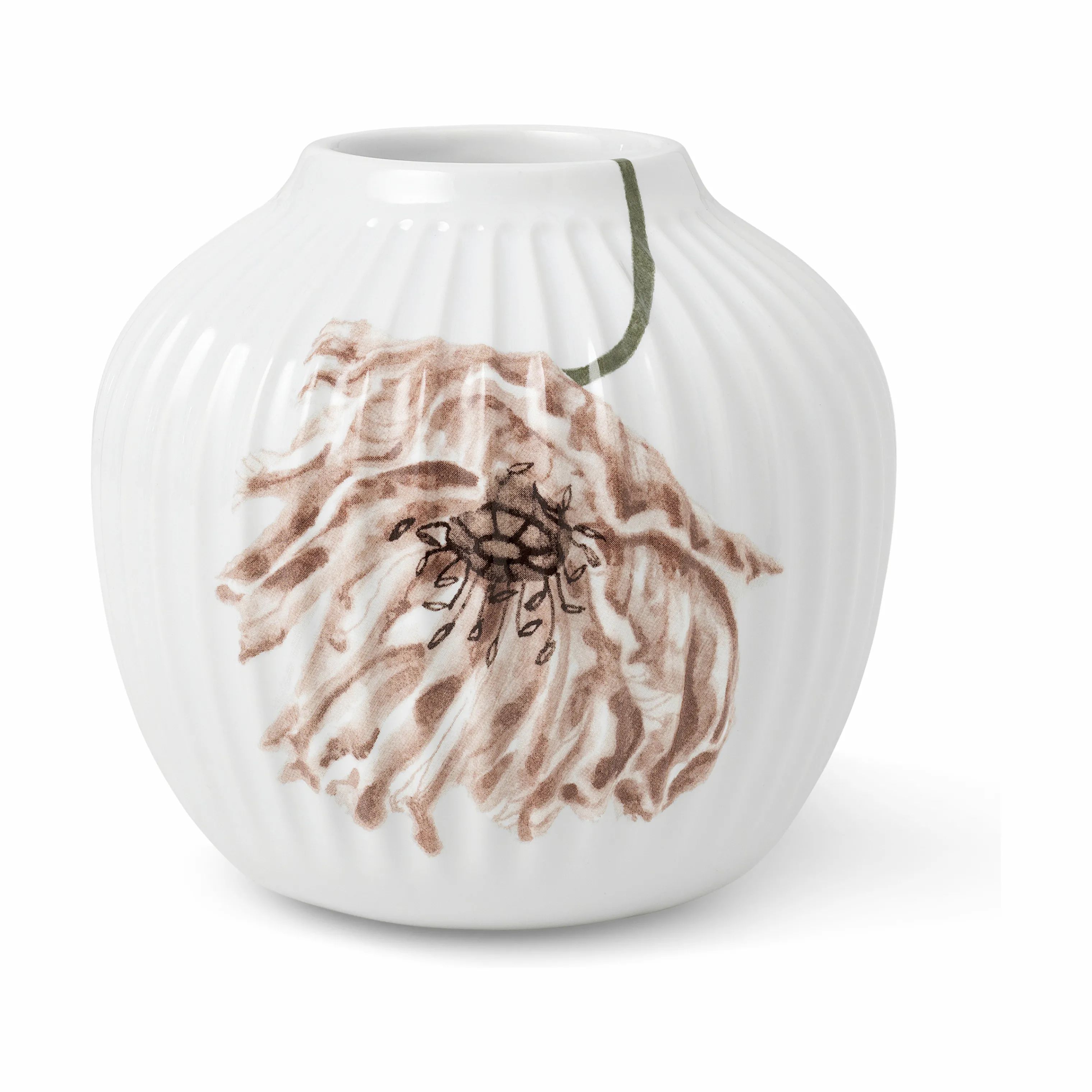 Kähler Vaser Hammershøi Poppy Vase i Hvid, 13 cm, 1