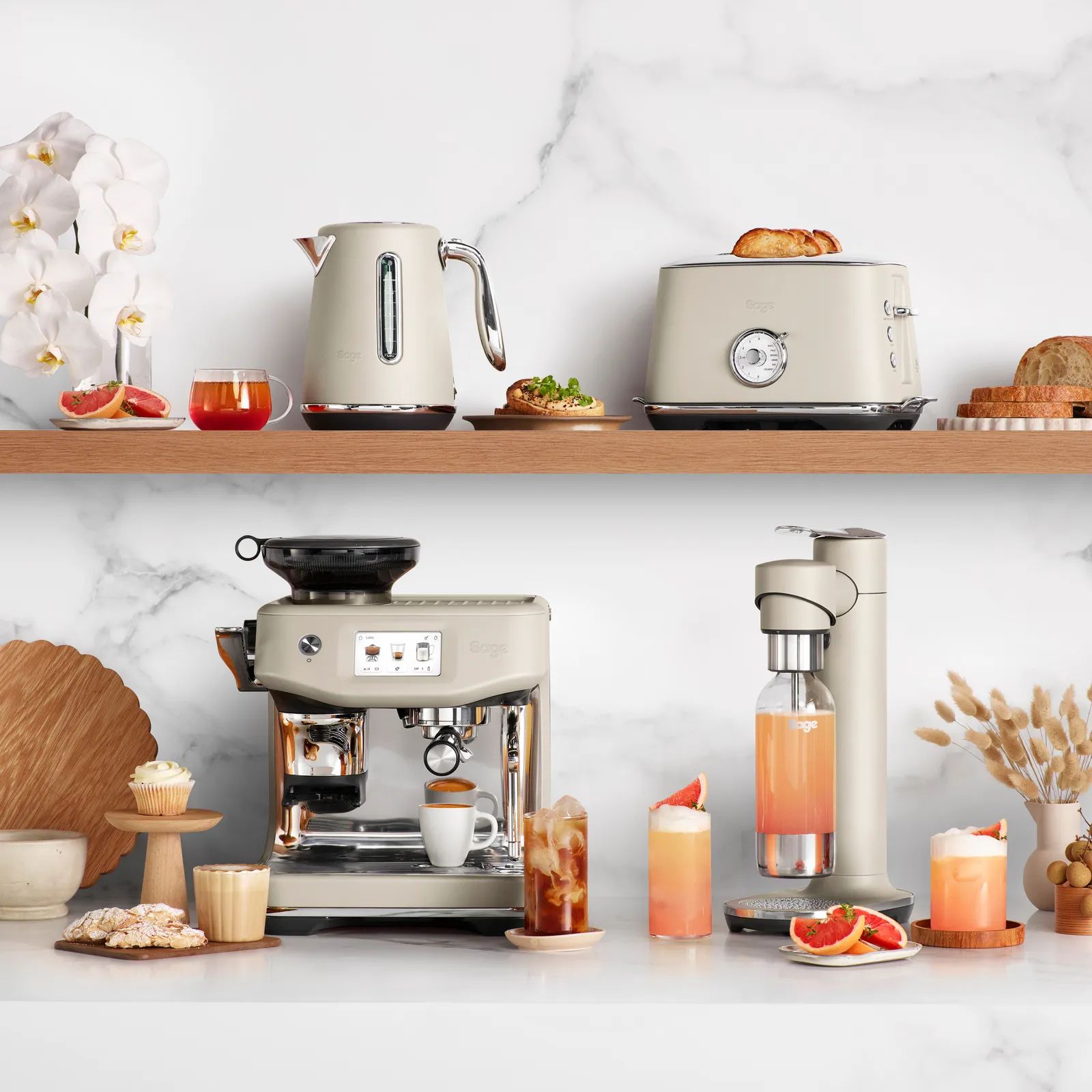 Sage Brødristere Luxe Toaster i Almond Nougat, 2