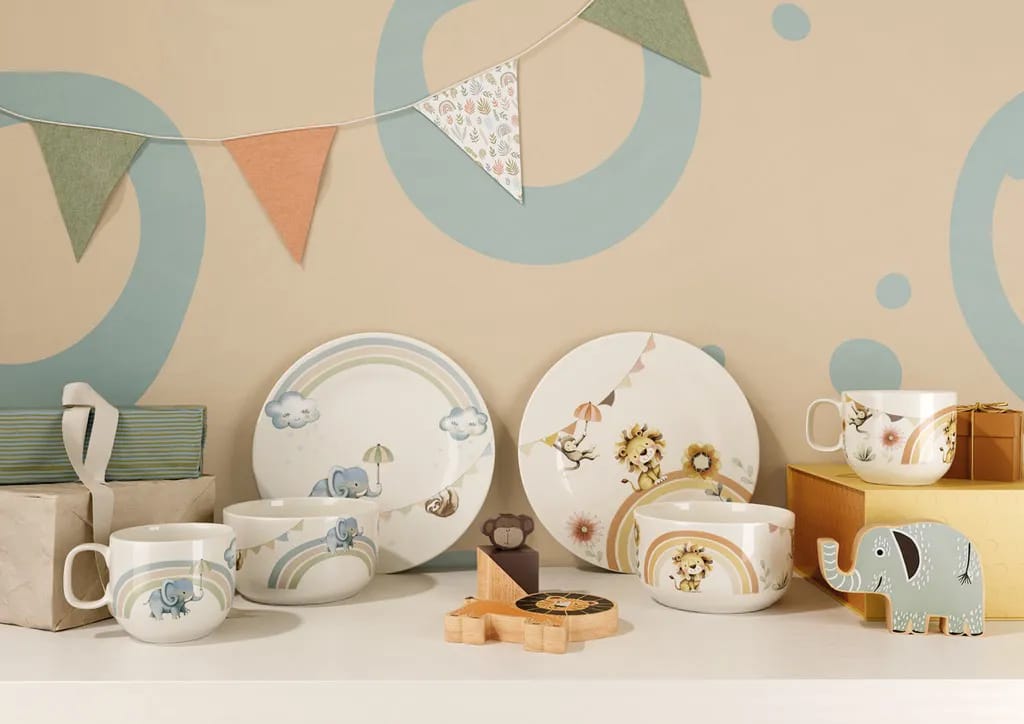 Villeroy & Boch Spisesæt Børnesæt Løve - 3 dele i Beige, 2