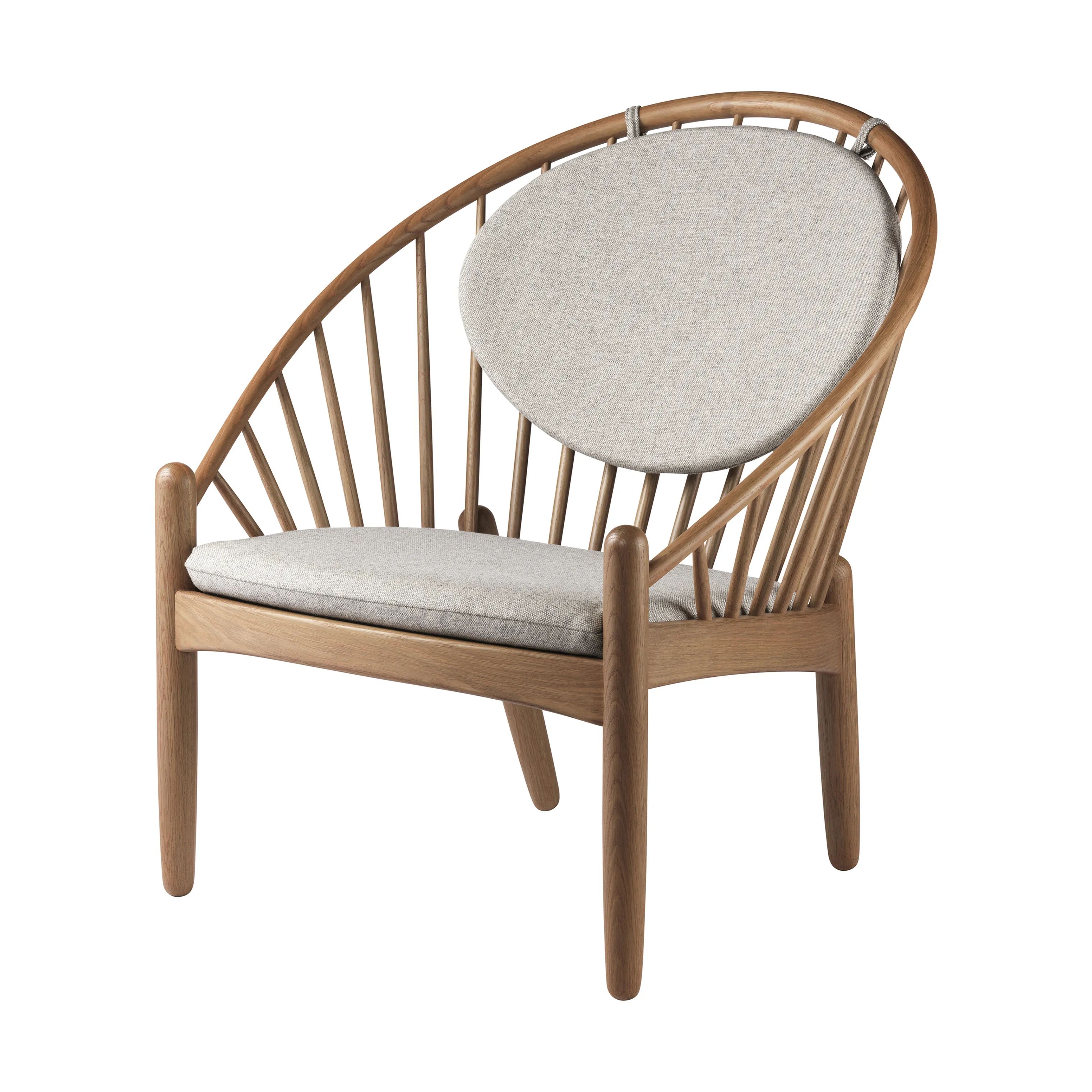 FDB Møbler Lænestole J166 Jørna Lænestol i Light grey/røget, 2