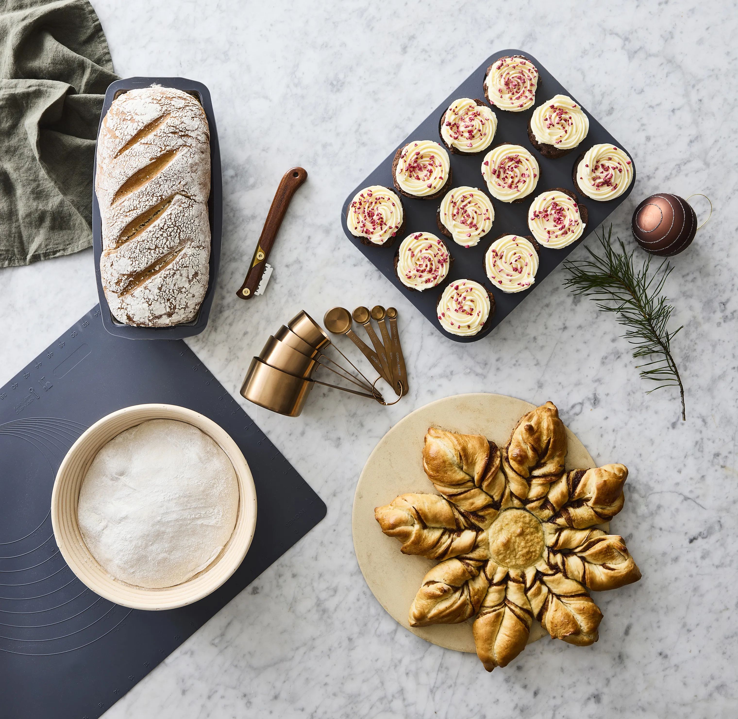 Cook & Baker Muffinforme Premium Muffinform i Grey, 3