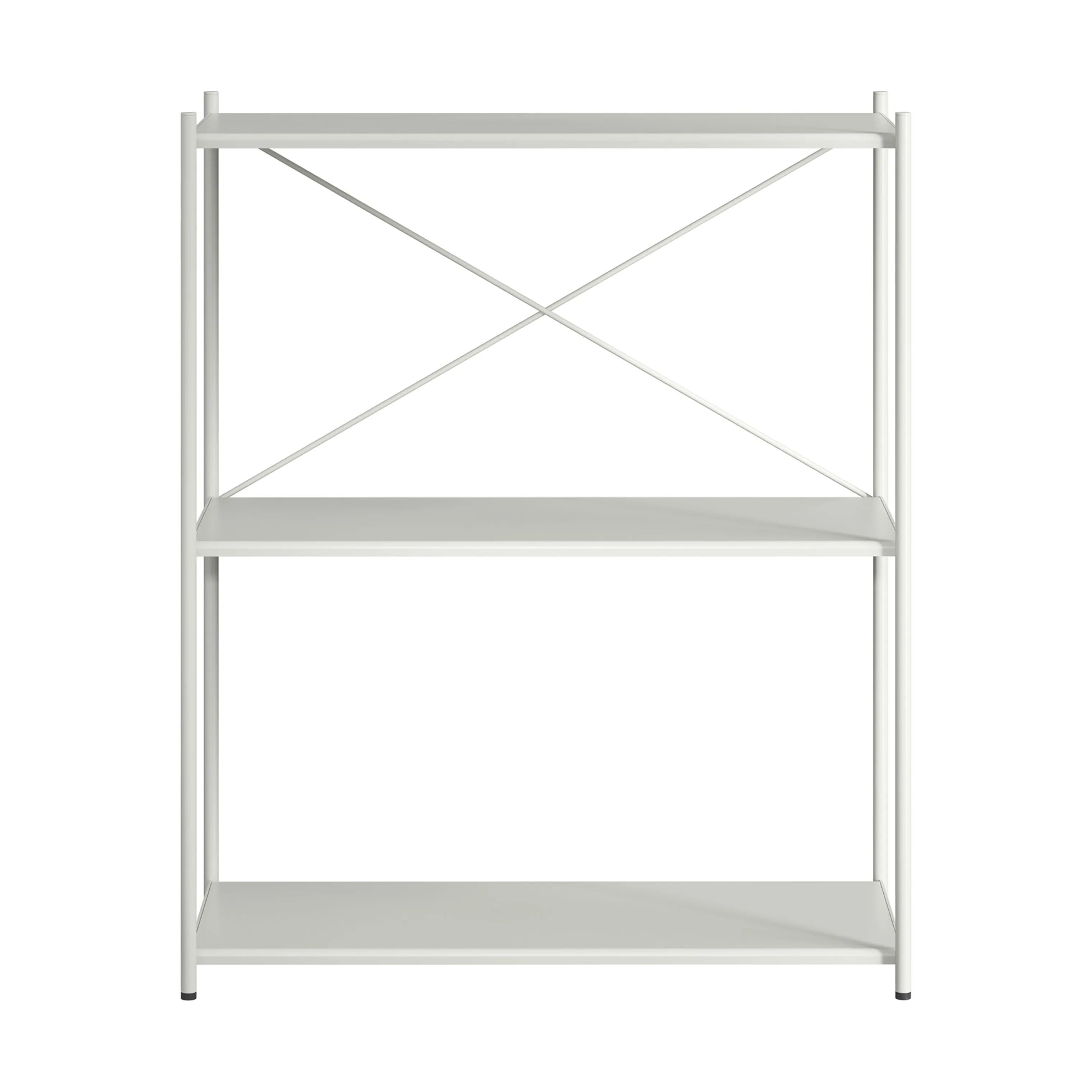 Novoform Reoler og tilbehør Arturo 3-Etagers reol i Light Grey, 91 cm, 1