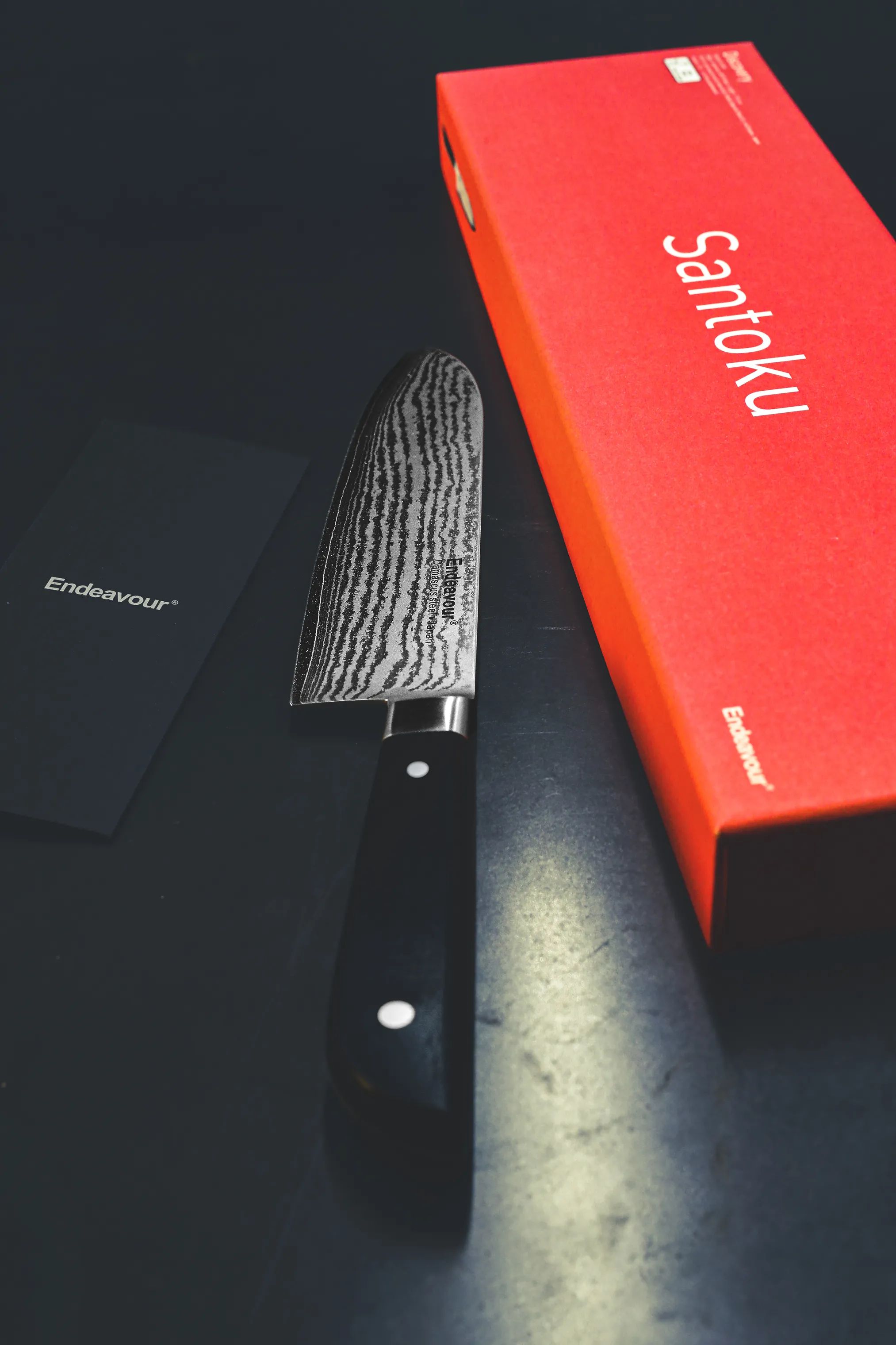 Endeavour Santokuknive Santokukniv i sort, 7