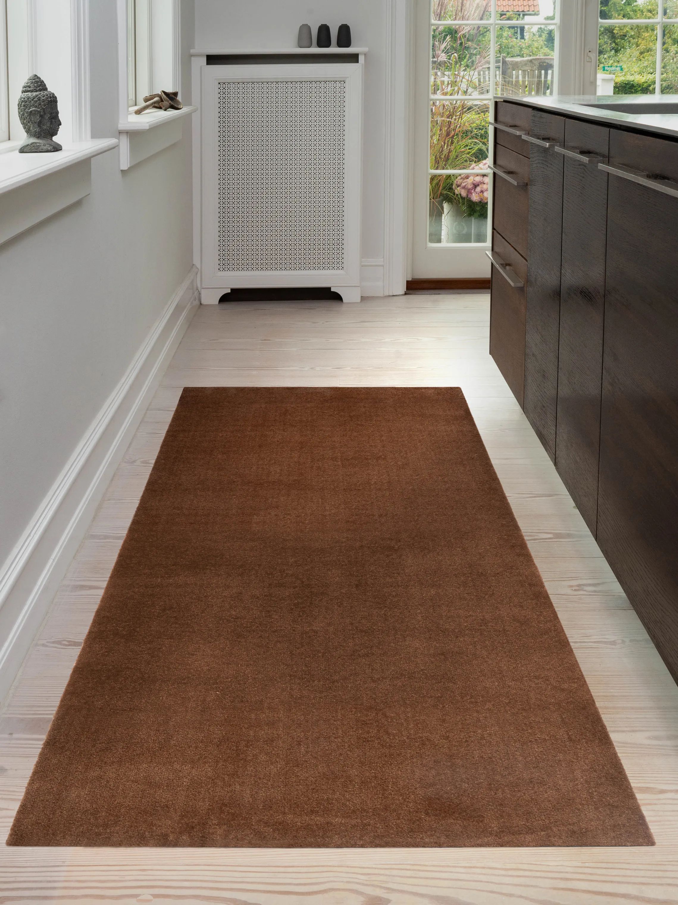 Tica Copenhagen Gulvtæpper Uni Color Gulvtæppe i cognac, B90 x L200 cm, 4