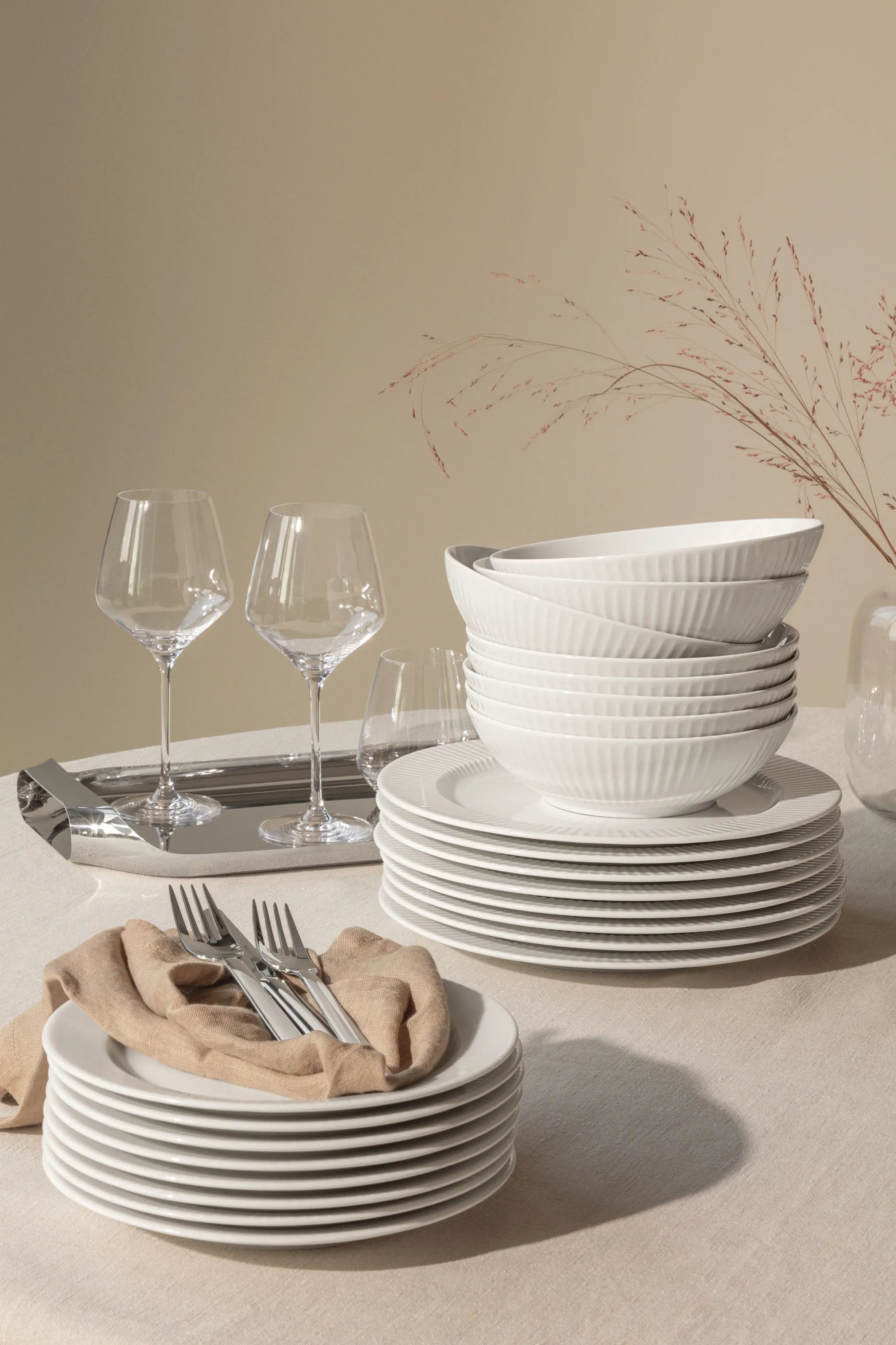 Eva Trio Frokosttallerkener Legio Nova Frokosttallerken i Hvid, 22 cm, 6