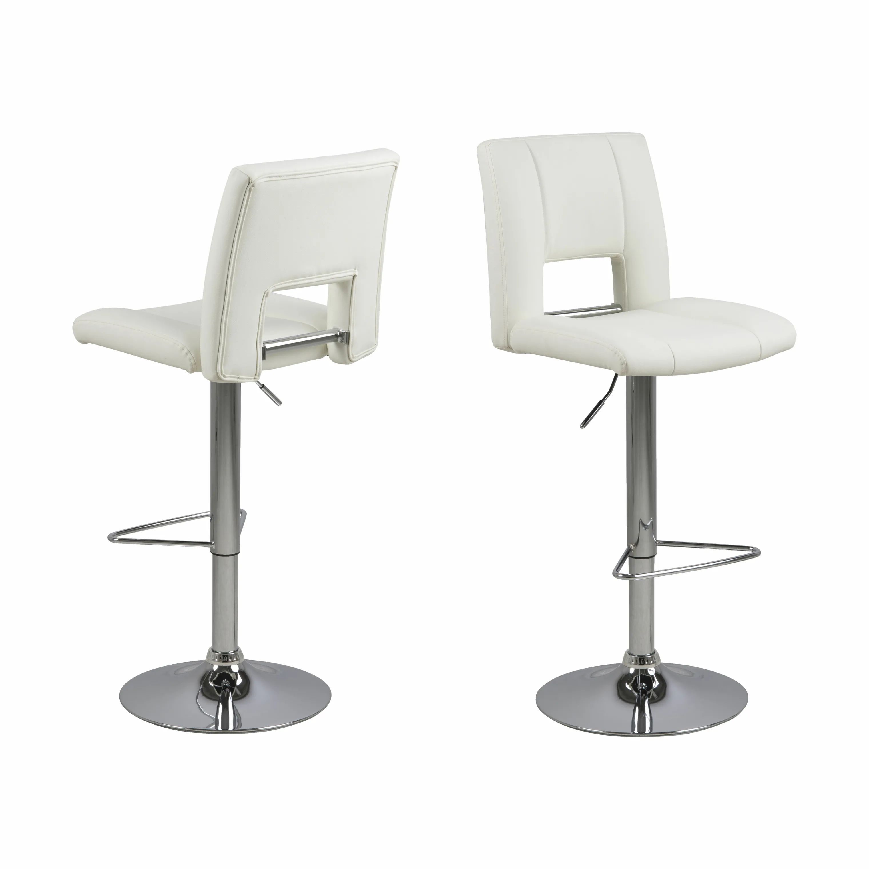 CASA Living Barstole Sylvia Barstol - 2 stk. i Hvid, 7