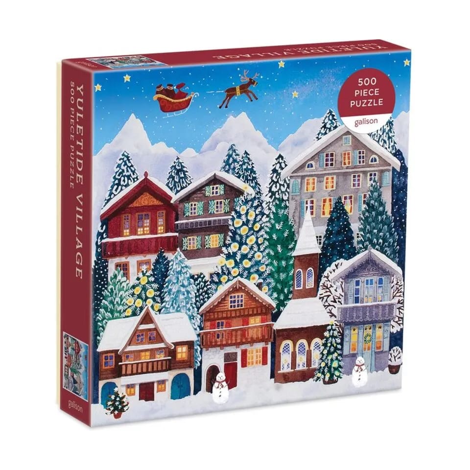 Galison Puslespil Puslespil - Yuletide Village i multi yuletide, 1